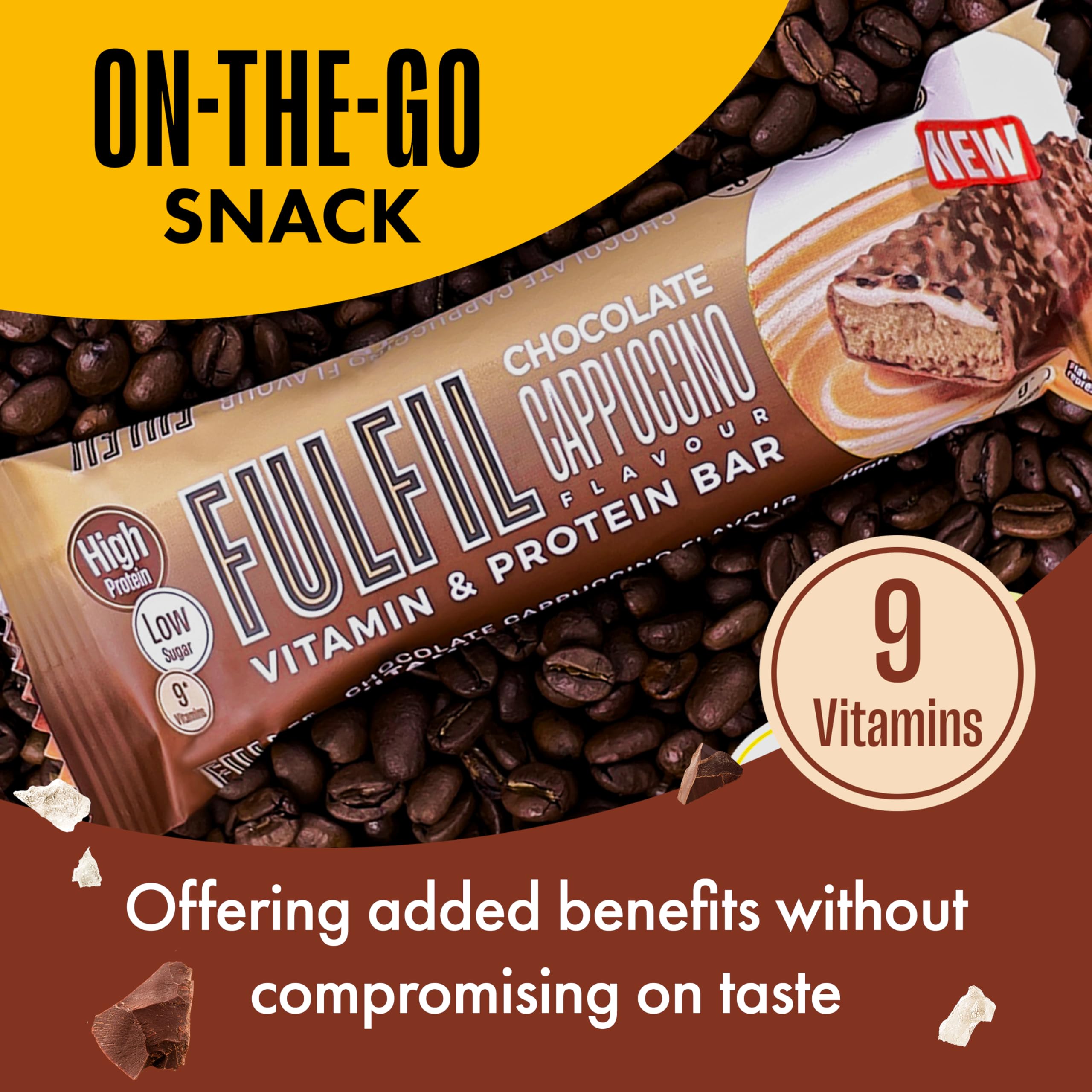 Fulfil - Vitamin and Protein Bars Chocolate Cappuccino (15 x 55g) 5
