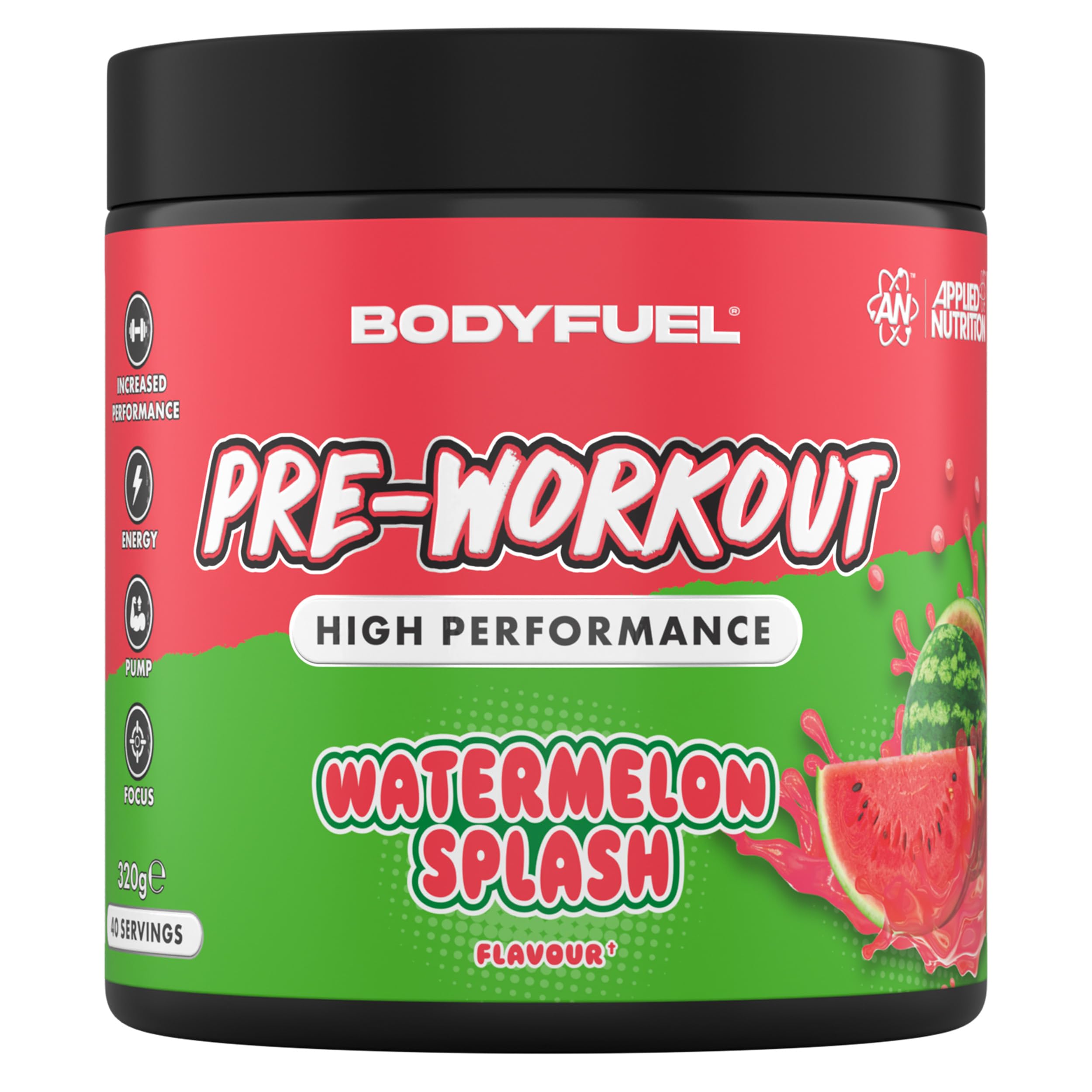 Applied Nutrition BodyFuel Pre Workout Powder for Energy & Muscle Growth | 40 Servings, 320g Tub 1