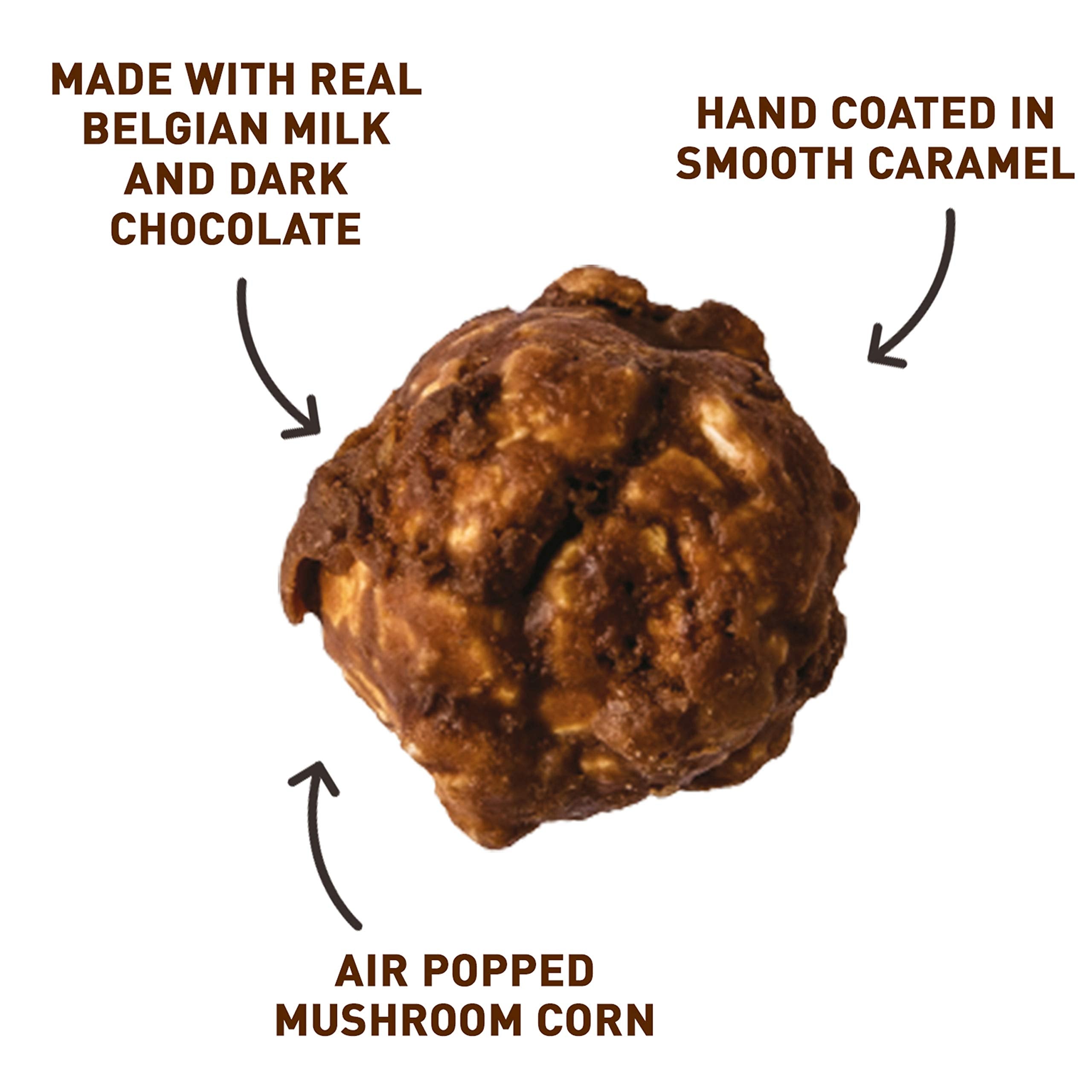 Joe & Seph's Double Chocolate Popcorn (4x80g) - Gourmet Air-Popped Chocolate Snack 3