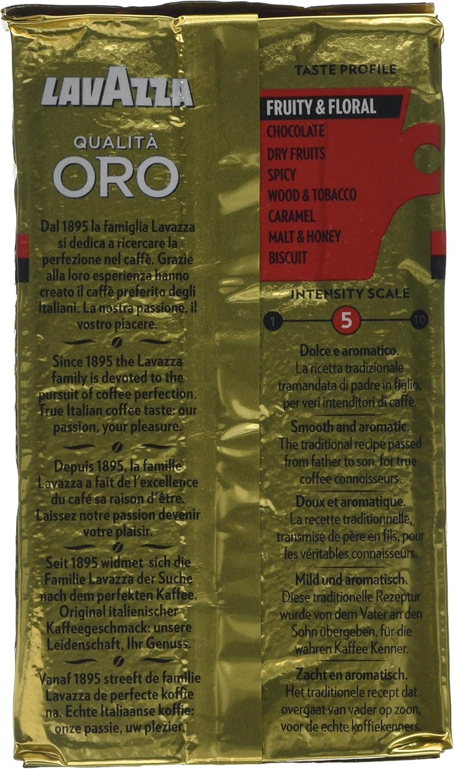 Lavazza Qualità Oro Ground Coffee - 6 x 250g Packs, 100% Arabica Blend for Moka Pot & Filter 9
