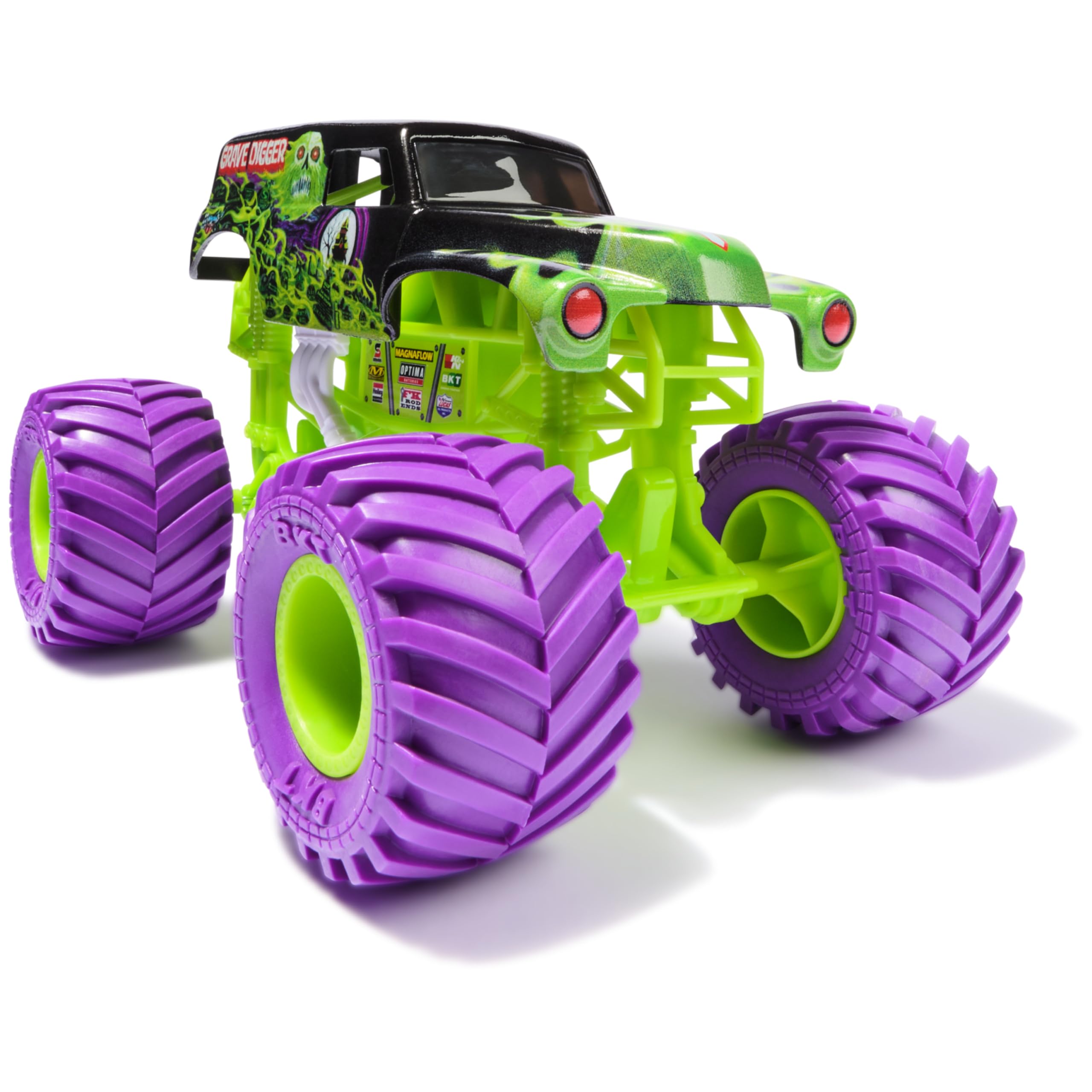 Grave Digger Monster Jam Truck - 1:24 Scale Die-Cast Vehicle for Kids 3