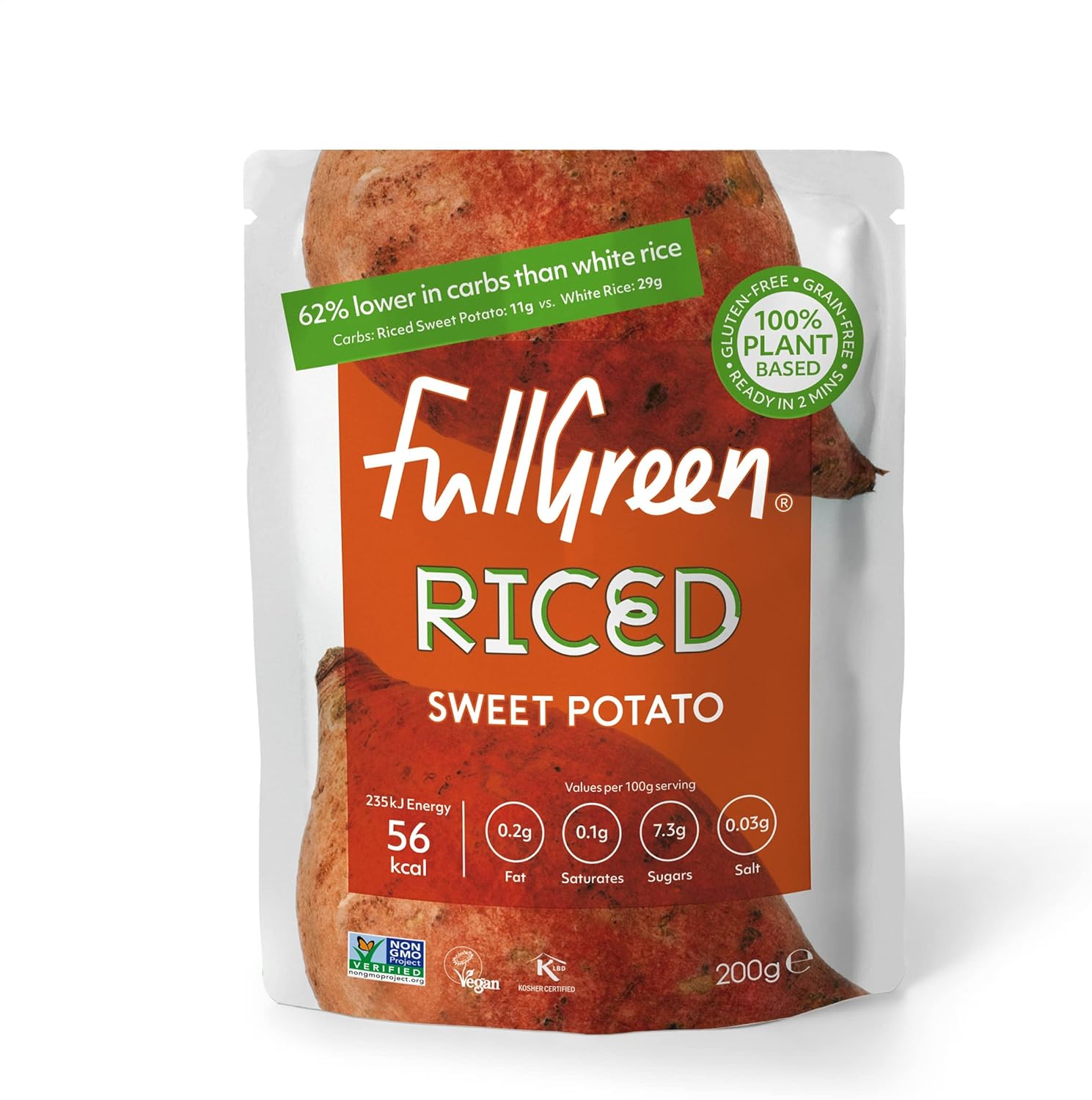Fullgreen - Riced Sweet Potato (Case of 6 Pouches) 5