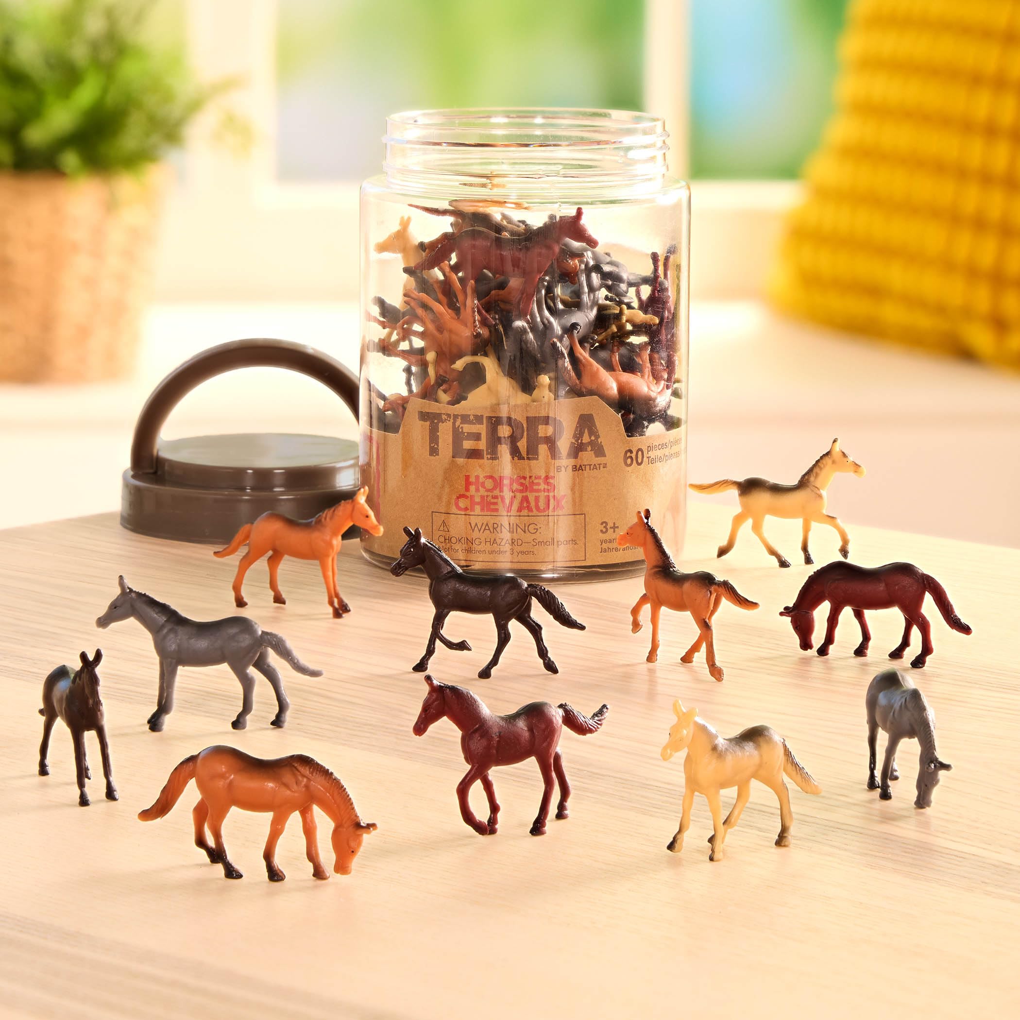 Terra by Battat Horses - 60 Piece Miniature Horse Toy Set for Kids 3+ 10