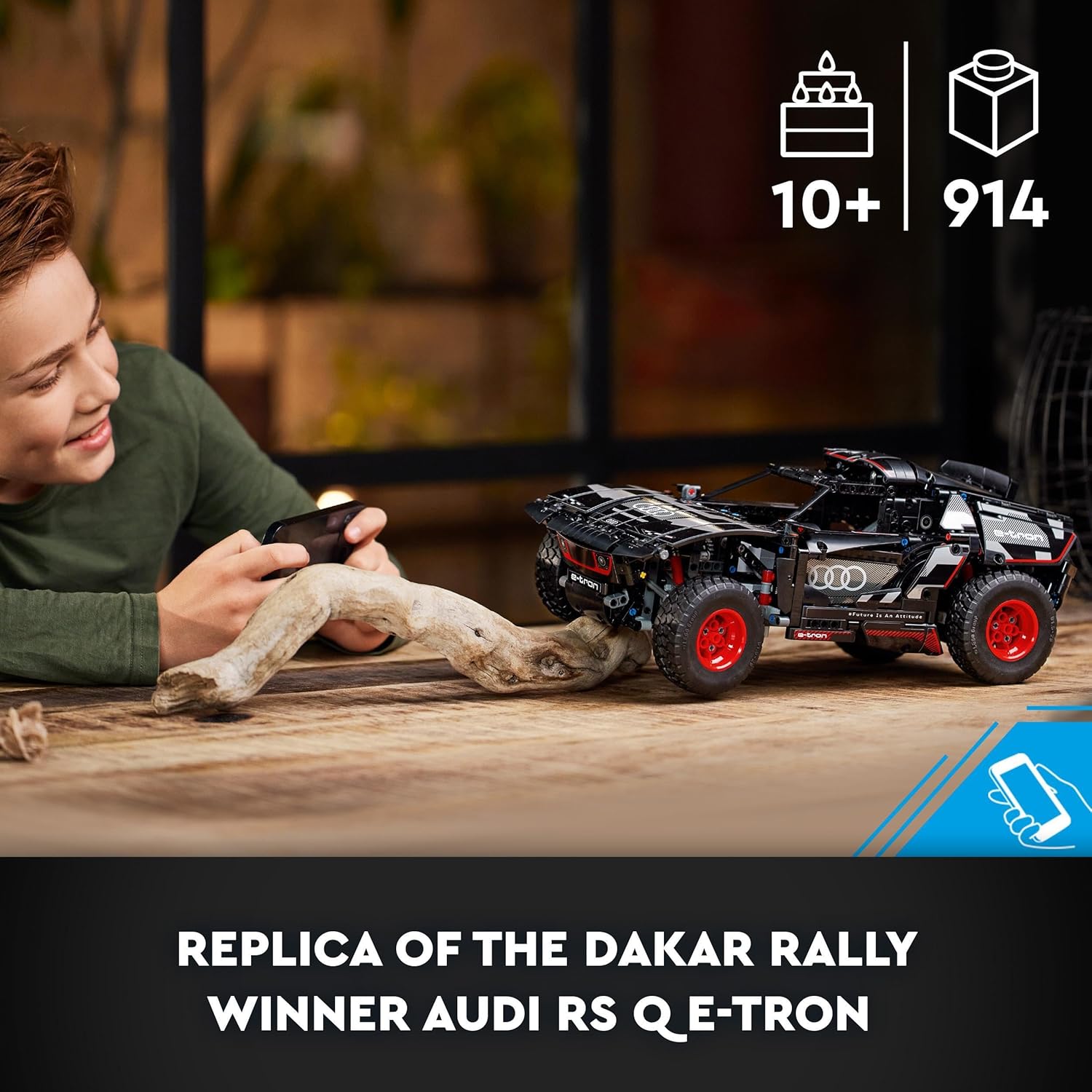 LEGO Technic Audi RS Q e-tron 42160 Remote Control Rally Car Toy - App-Controlled Building Set for Ages 10+ 5