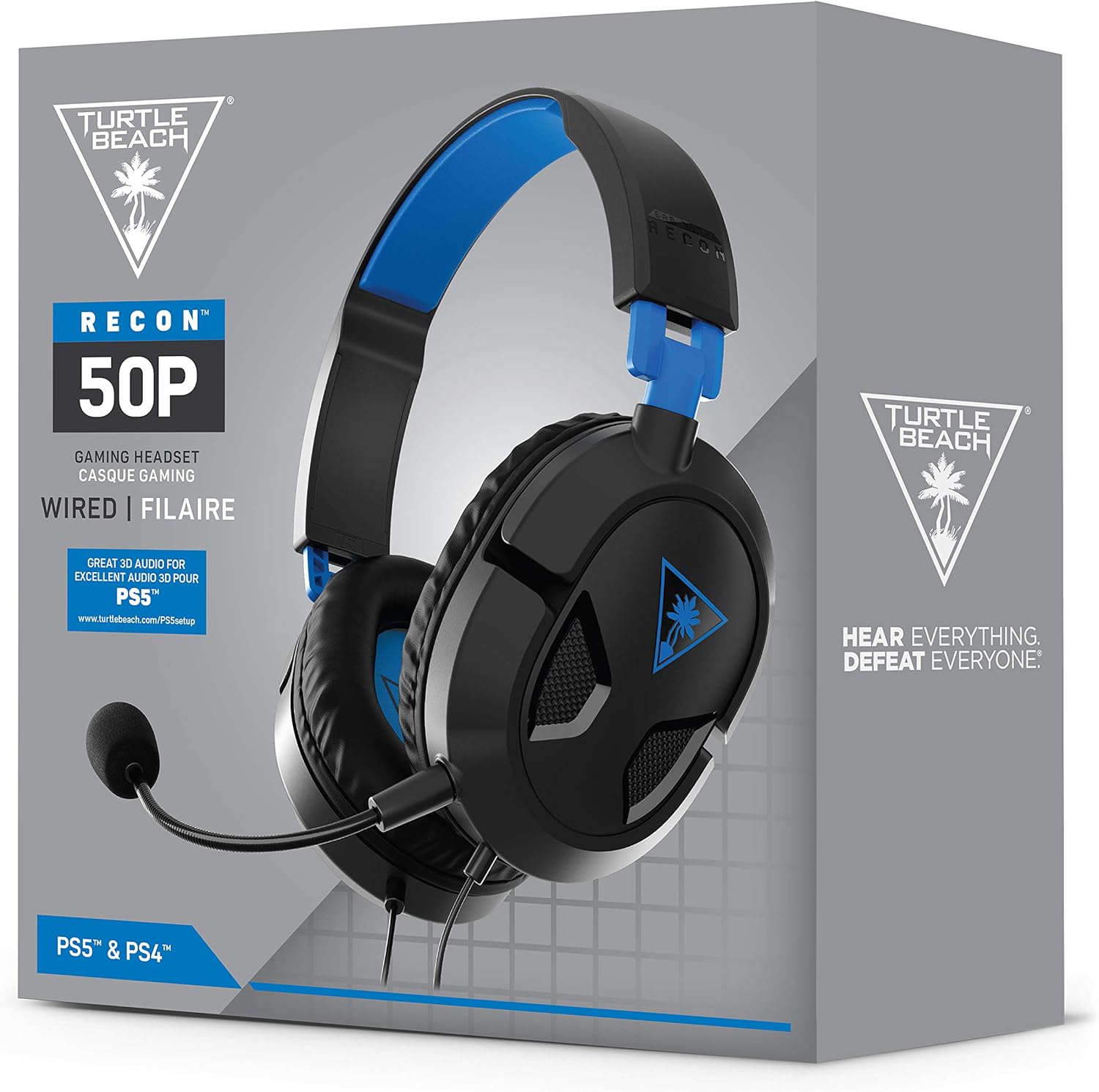 Turtle Beach Recon 50P Gaming-Headset für PS5, PS4, Xbox, Switch und PC 12