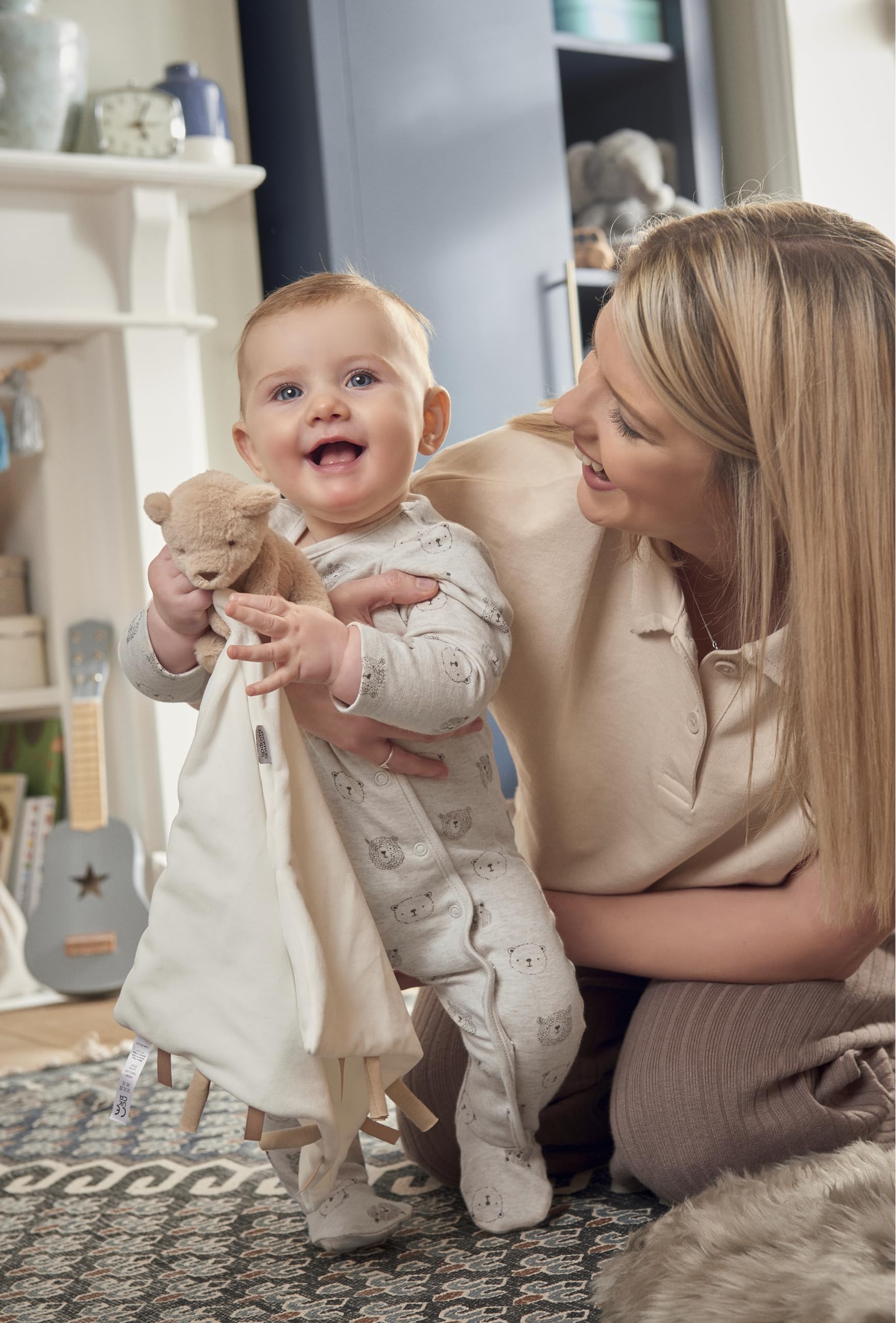 Mamas & Papas Bear Comforter - Super Soft Plush for Newborns & Toddlers 4