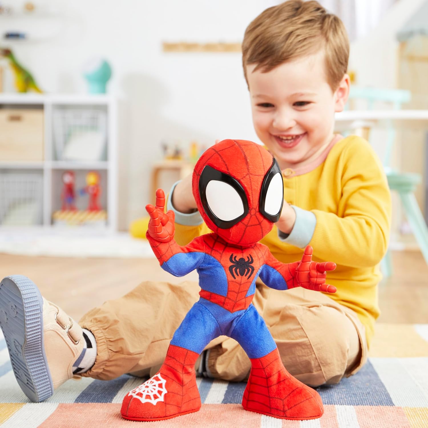 Dance 'N Crawl Spidey Interactive Plush Toy - Musical Spider-Man with Sounds & Songs 9