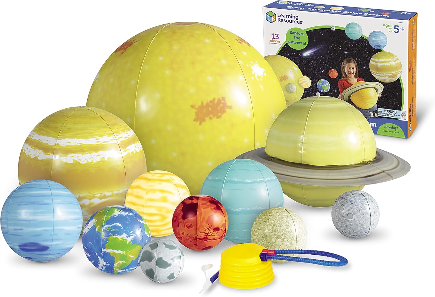 Learning Resources Inflatable Solar System Set - Educational Play for Ages 5-9