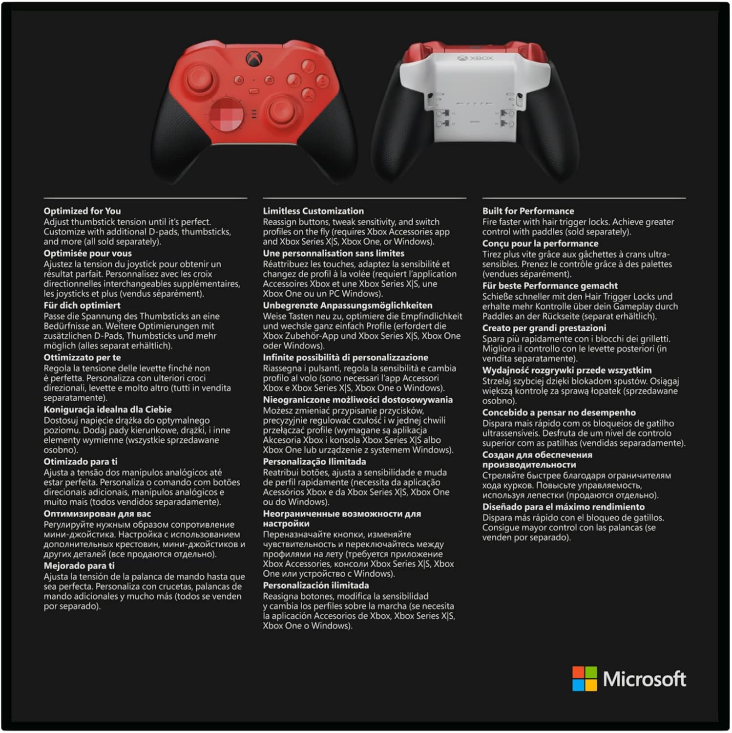 Xbox Elite Wireless Controller Series 2 – Core Edition (Rot) 5