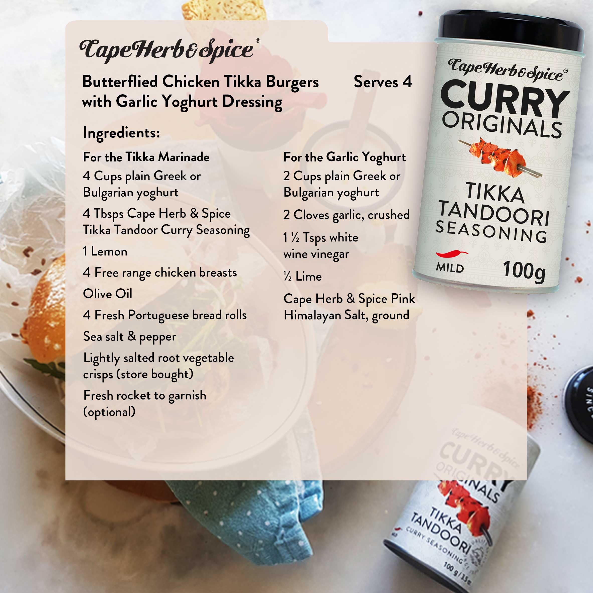 Cape Herb &amp; Spice Curry Originals Tikka Tandoori Curry Gewürzmischung 6