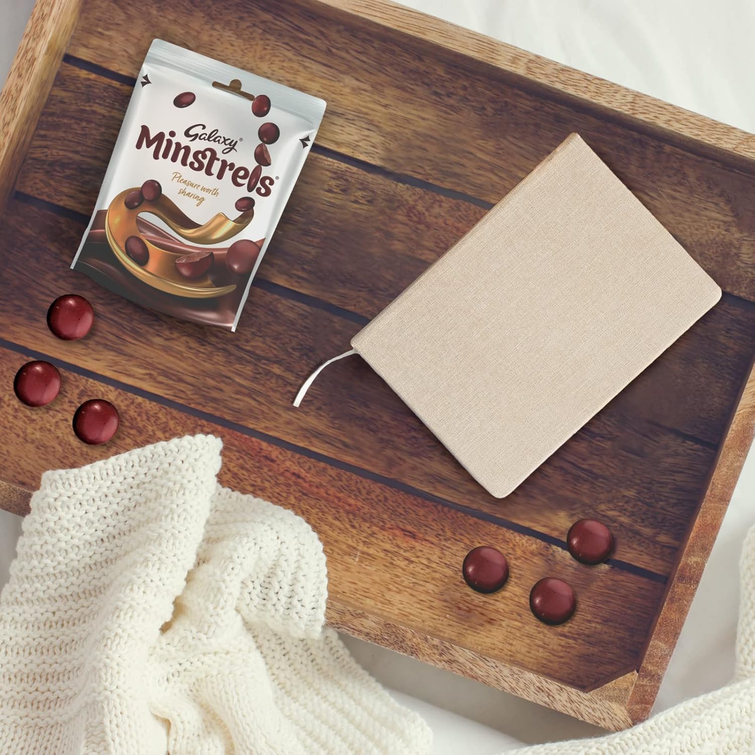 Galaxy Minstrels Milchschokoladenbeutel 195 g – Zarte Schokolade mit knuspriger Zuckerhülle 8