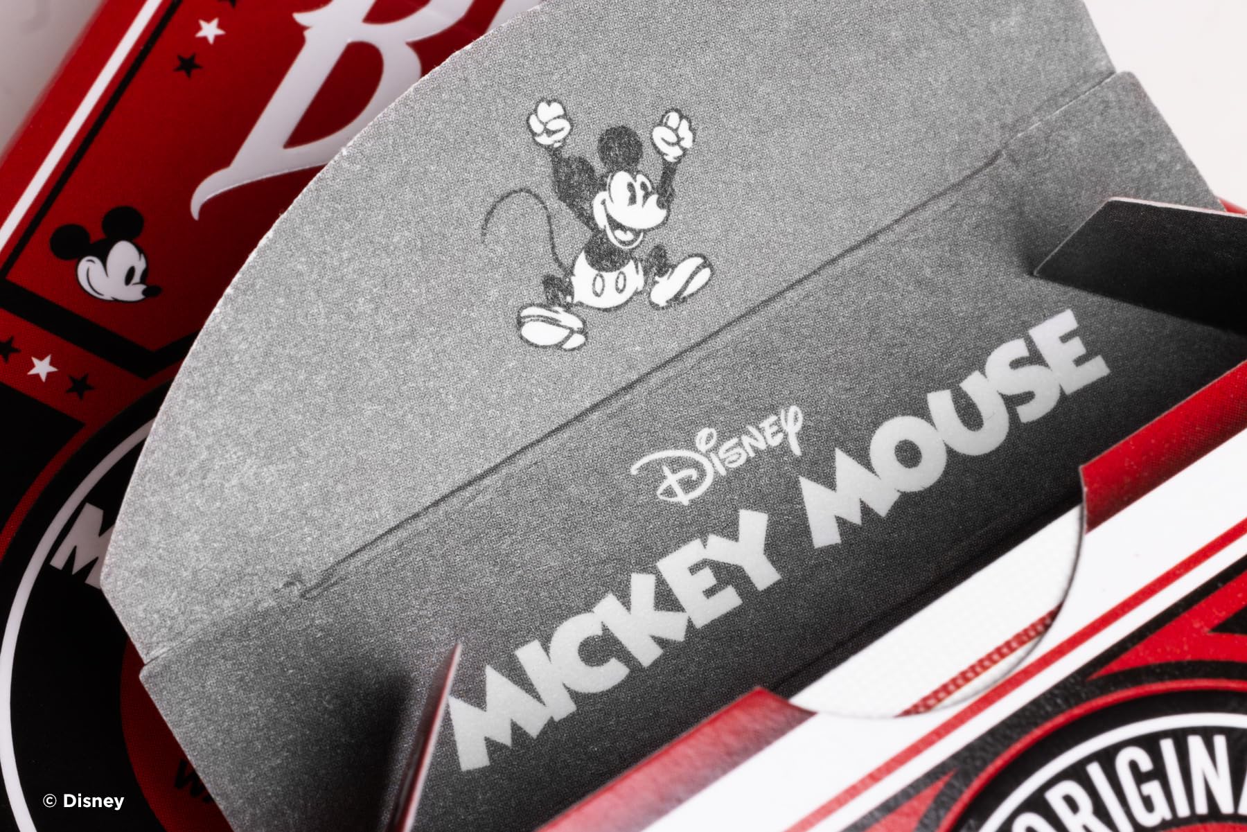 Bicycle® Classic Mickey Disney Playing Cards - 1 Deck, Air Cushion Finish, Professional, Superb Handling & Durability, Great Gift For Card Collectors, Red 5