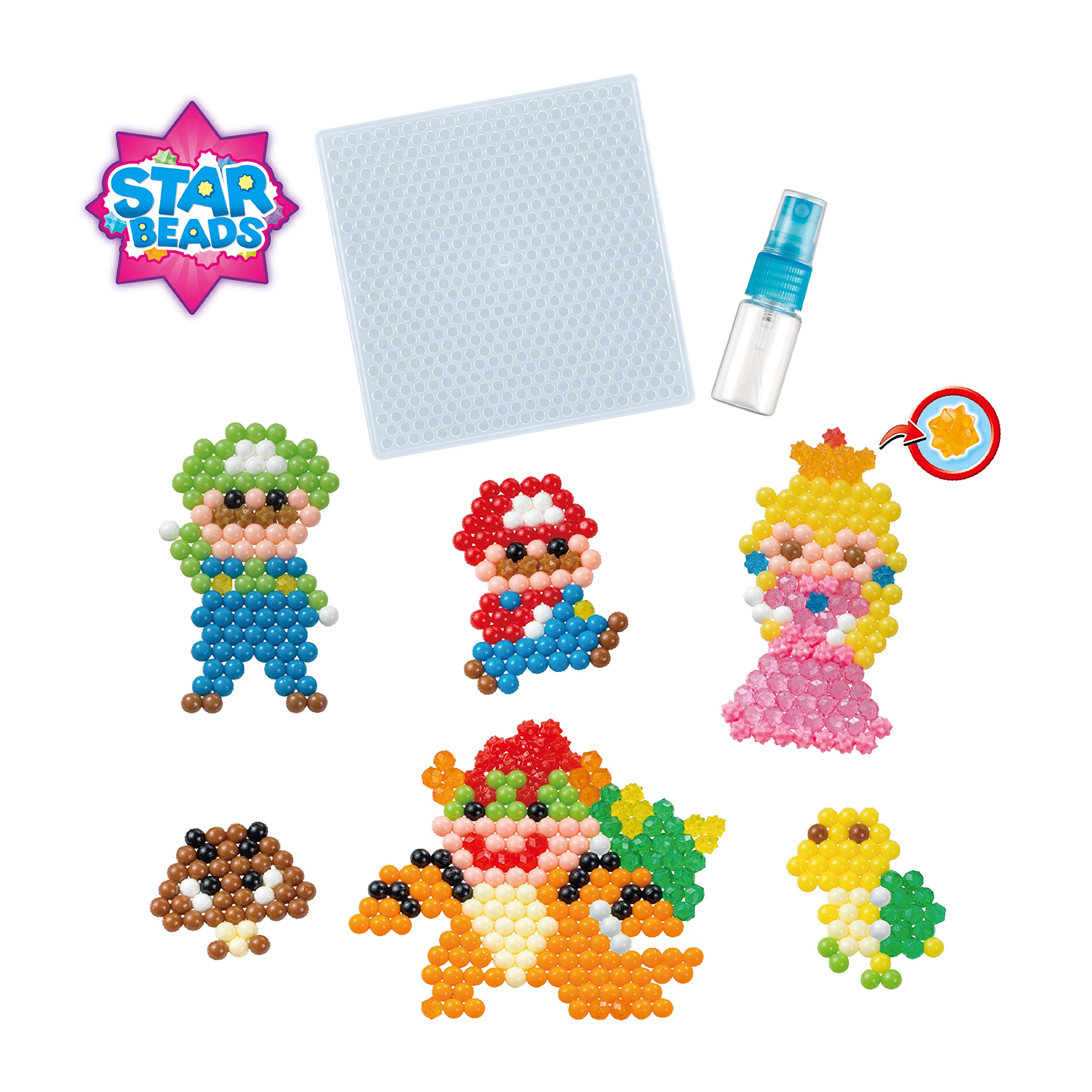Aquabeads Super Mario Character Set - Arts & Crafts Bead Kit for Kids 4+ 4