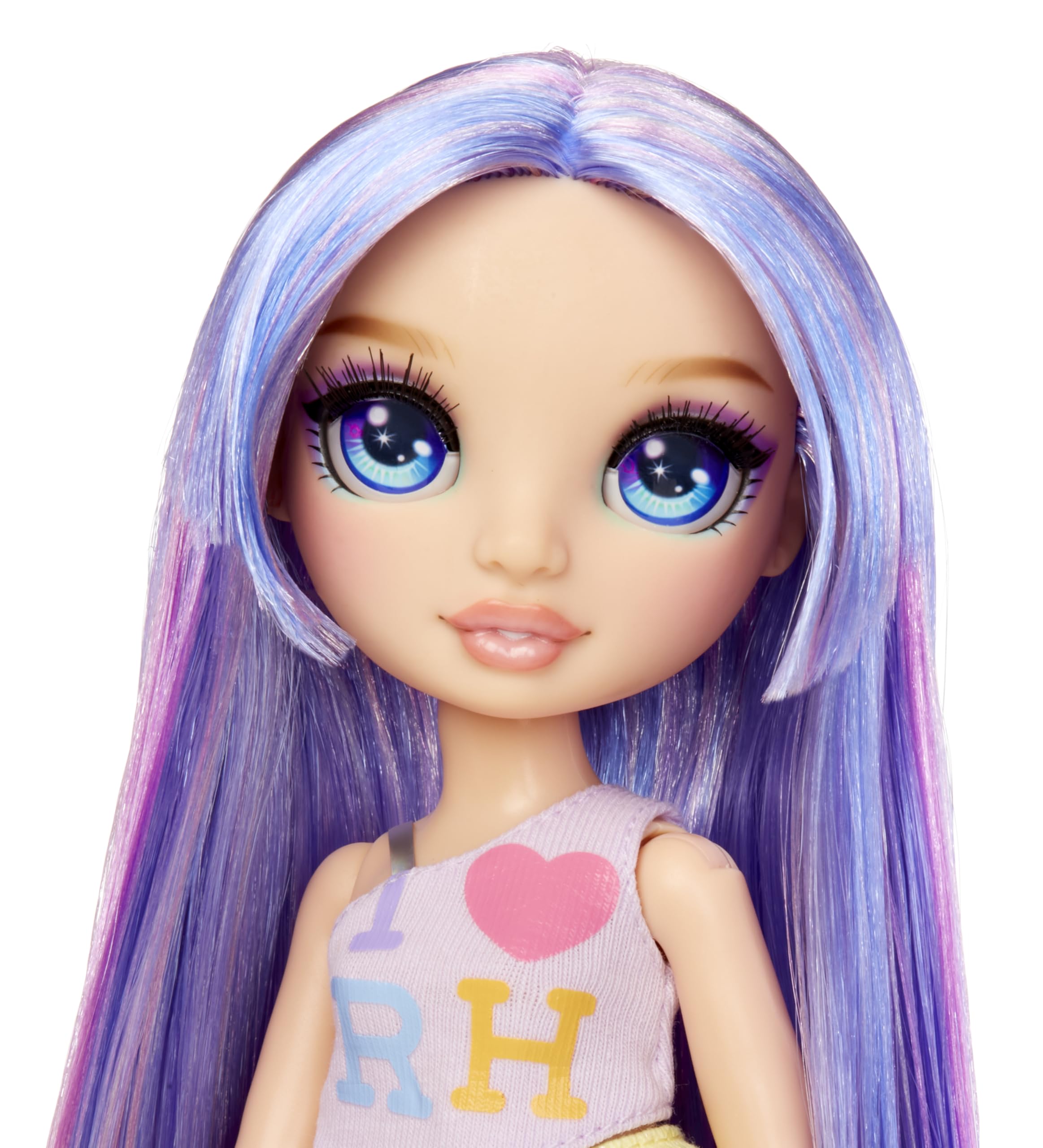 Rainbow High Violet Fashion Doll - 28cm Purple Poseable Doll with Iridescent Outfit & Handbag 6