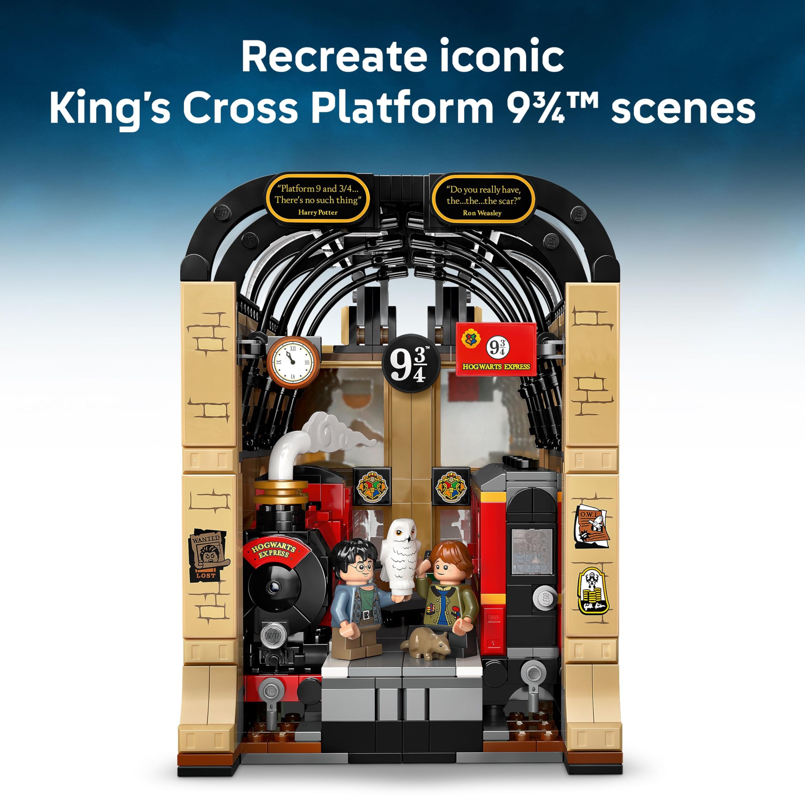 LEGO Harry Potter Book Nook: Hogwarts Express Set with Train Toy & 4 Minifigures - 10+ 5