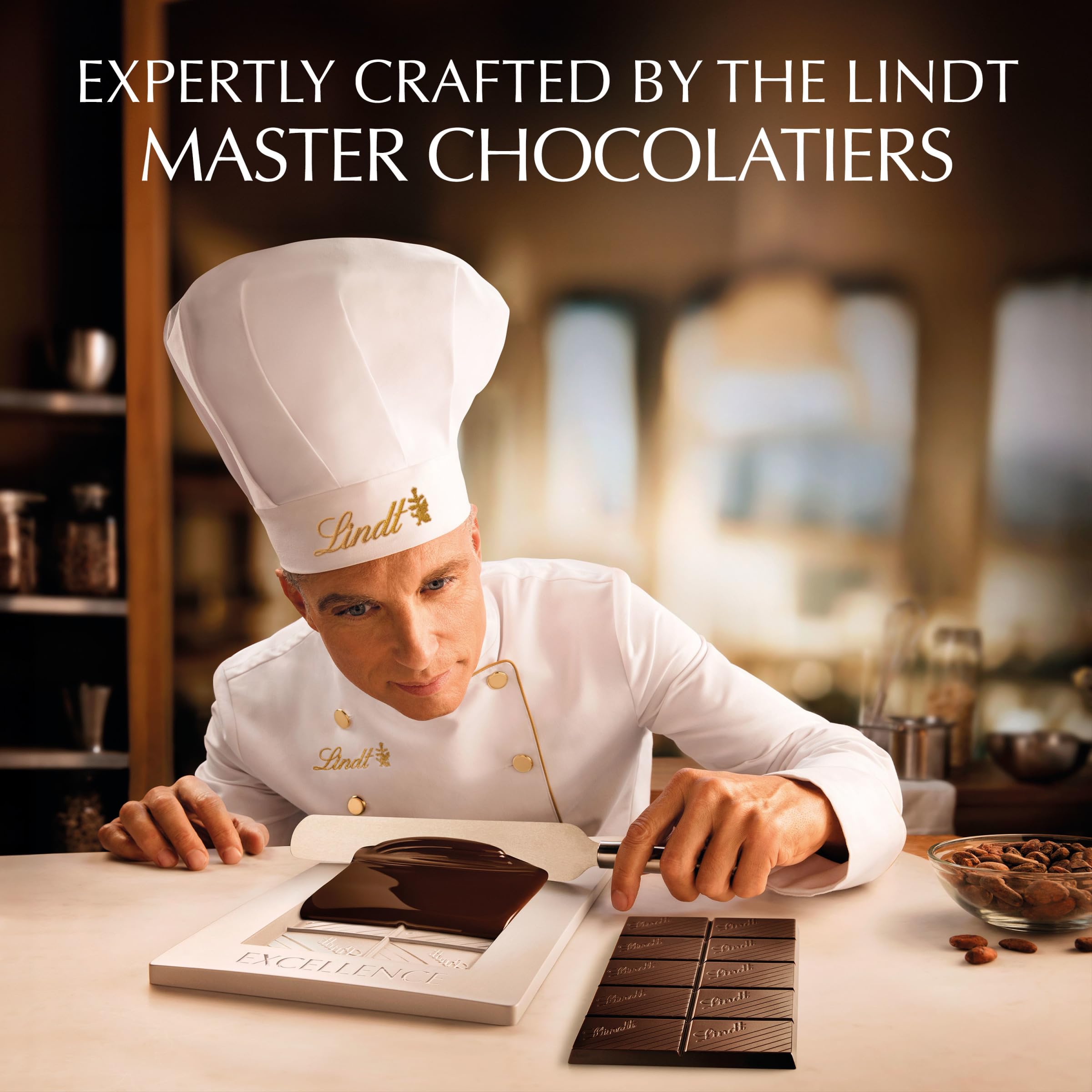 Lindt - Excellence Dunkle Schokolade Knusperwaffel Riegel 100g 3