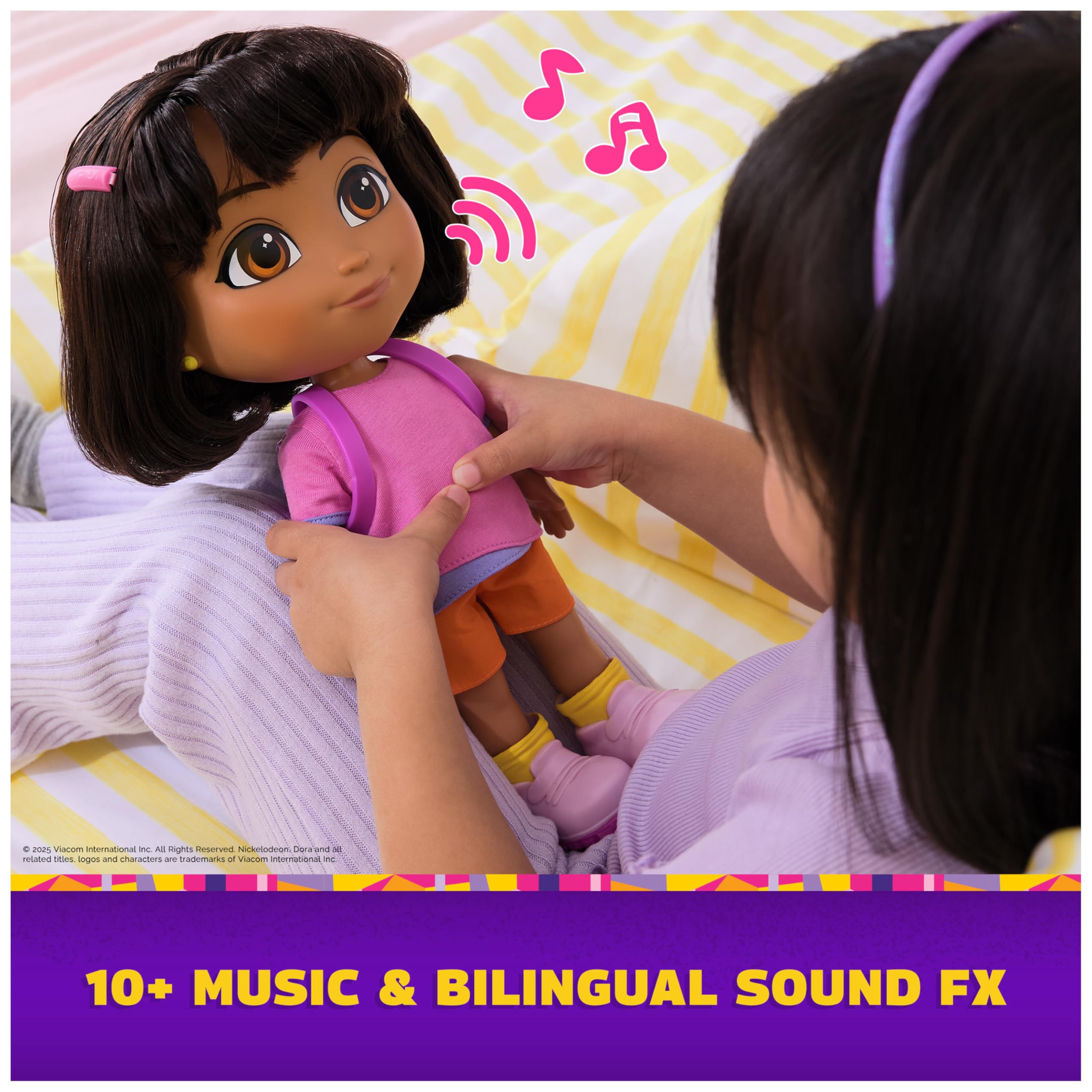 Sing & Explore Dora Doll - Interactive Musical Doll with Bilingual Phrases & Accessories 5