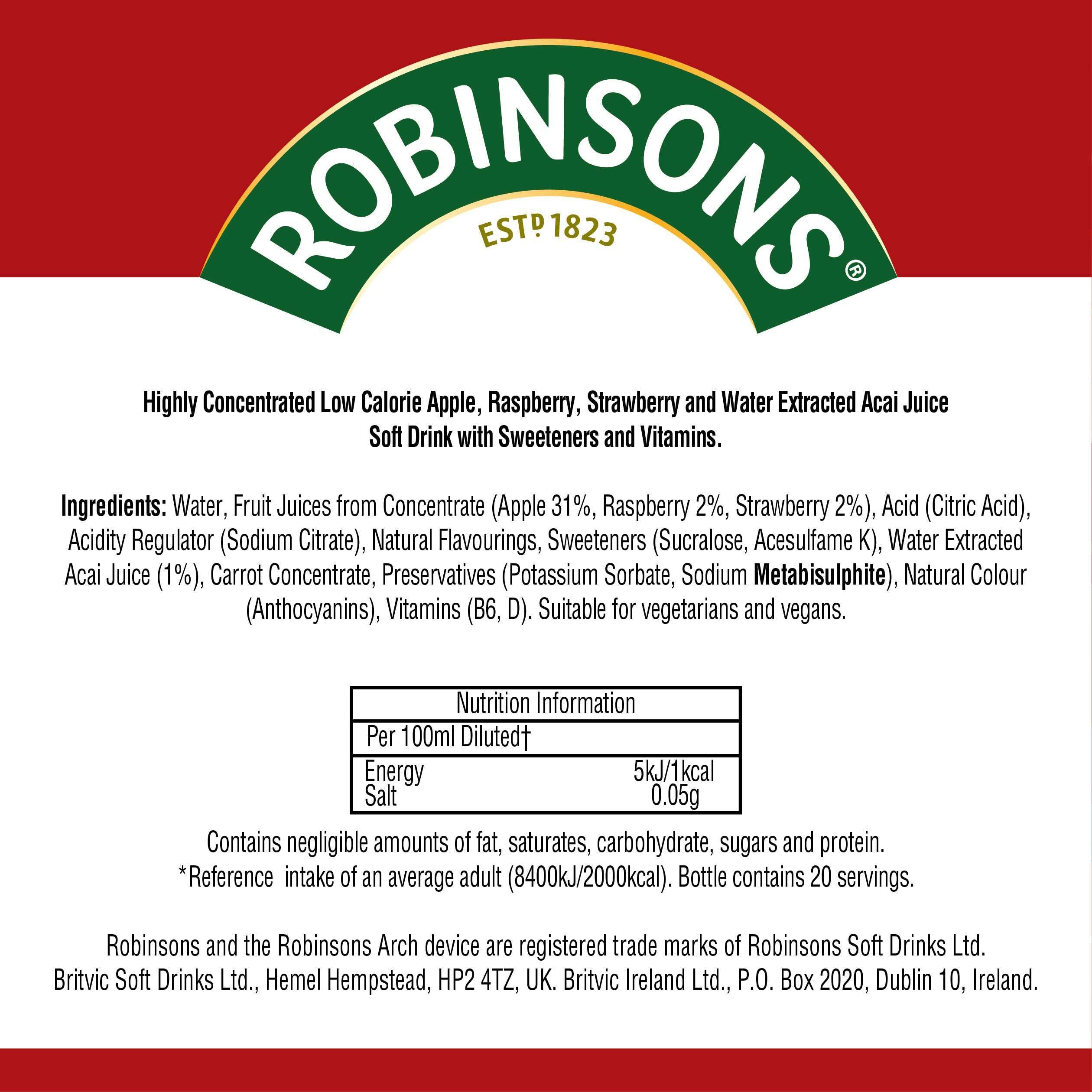 Robinsons Boost Benefit Drops Himbeere, Erdbeere &amp; Acai mit Vitamin B6 – Kürbiskonzentrat ohne Zuckerzusatz 11