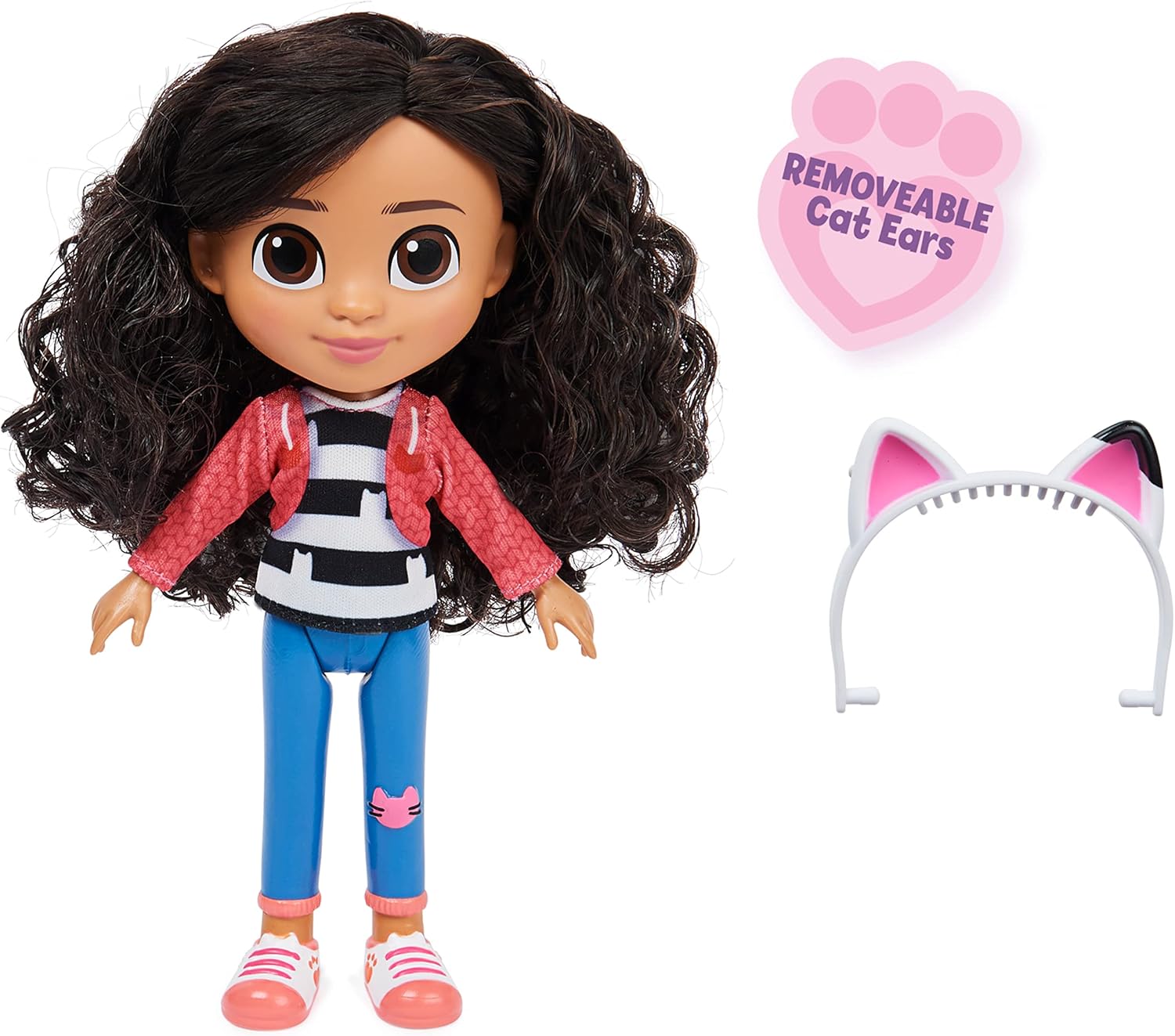 Gabby's Dollhouse Gabby Girl Doll - 20.3-cm Poseable Doll with Soft Curly Hair, Ages 3+ 4