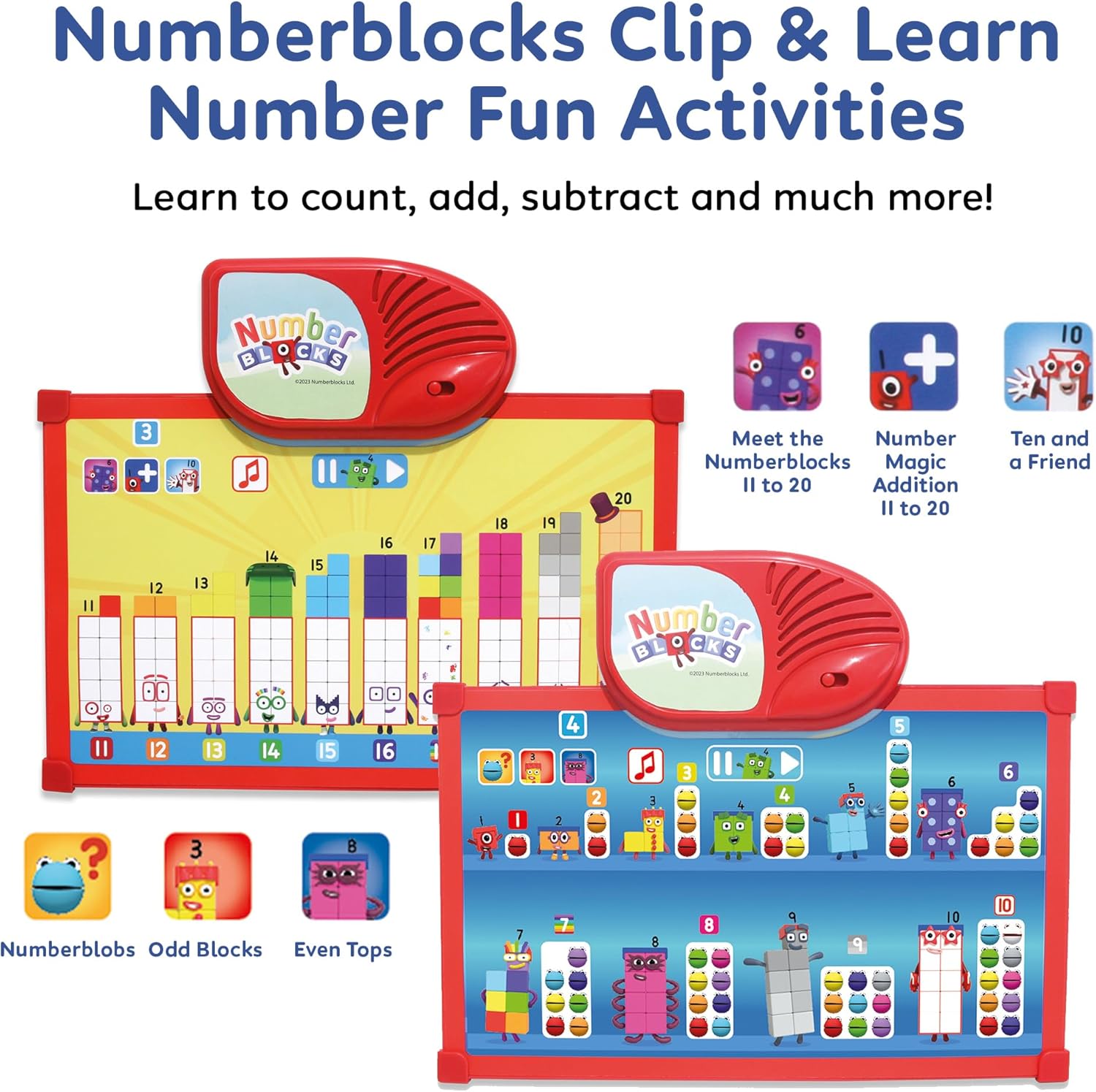 Numberblocks Clip & Learn Number Fun Toy - Educational Electronic Learning Game for Ages 18 Months+ 5