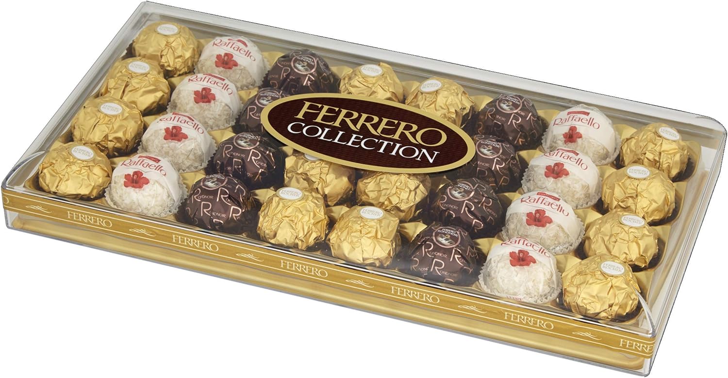 Ferrero Collection Assorted Chocolates - 32 Piece Gift Box with Rocher, Rondnoir & Raffaello 8