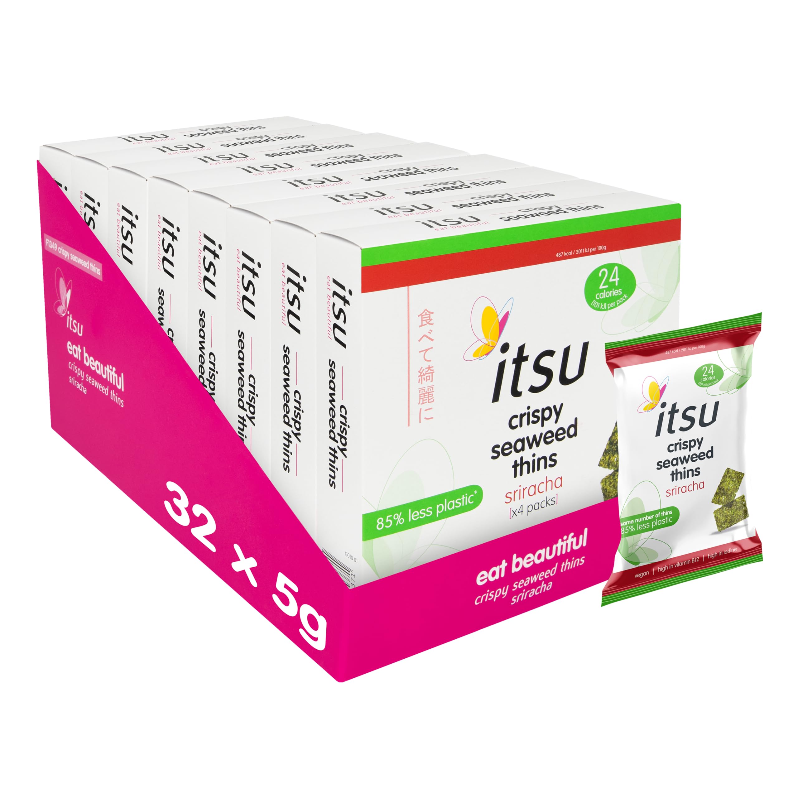 Itsu - Sriracha Seaweed Thins 32-Pack 3