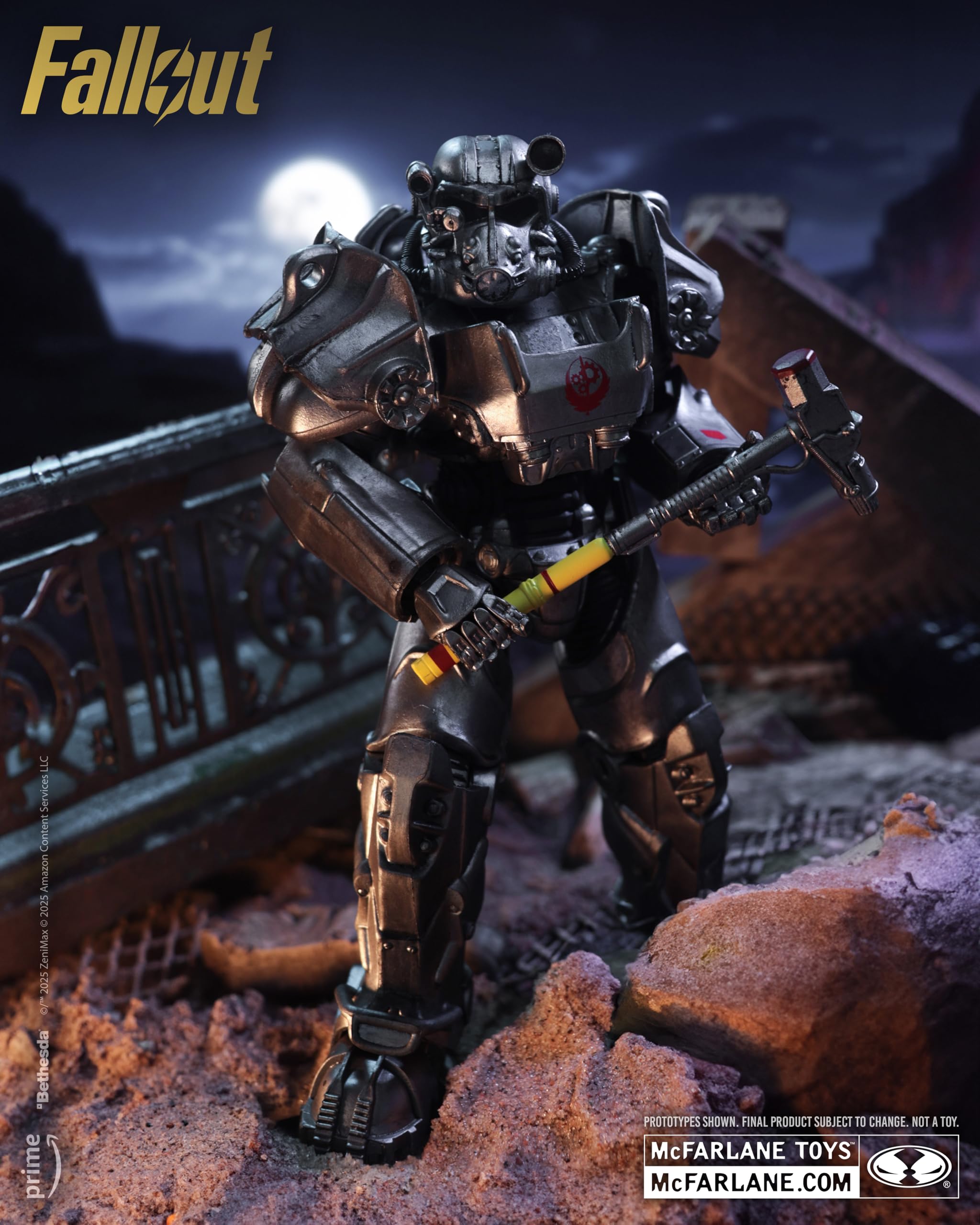 McFarlane Fallout Maximus 7in Deluxe Action Figure - Ultra Articulated Collectible with Accessories 12