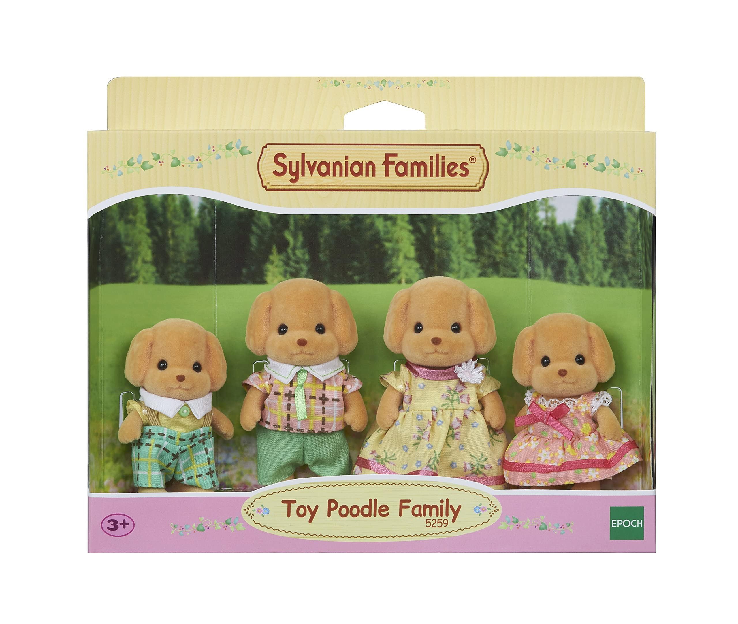 Sylvanian Families Toy Poodle Family - 4-Piece Playset with Story Book 10