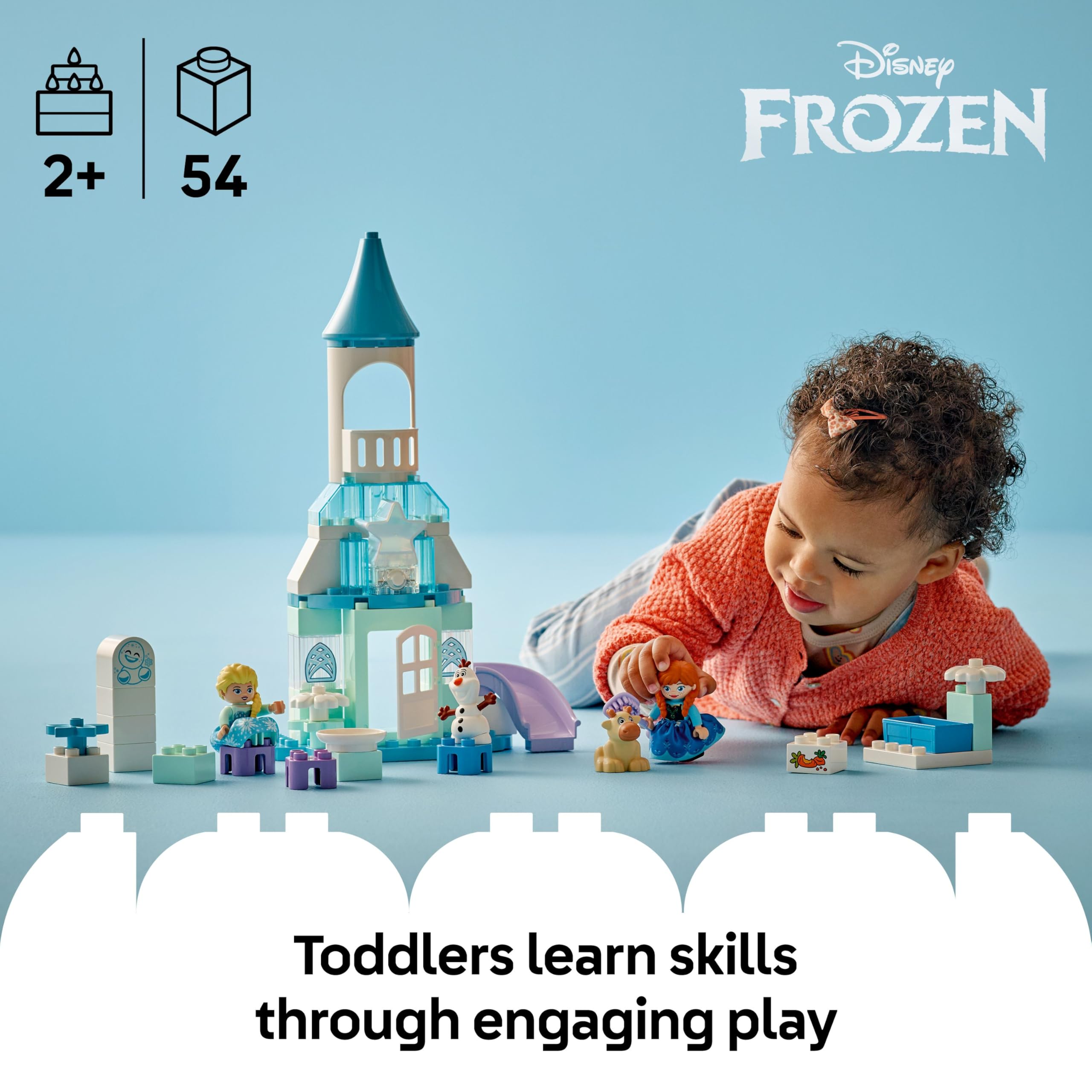 LEGO DUPLO Disney Anna and Elsa's Frozen Castle Party - Building Set for Toddlers 2+ 5