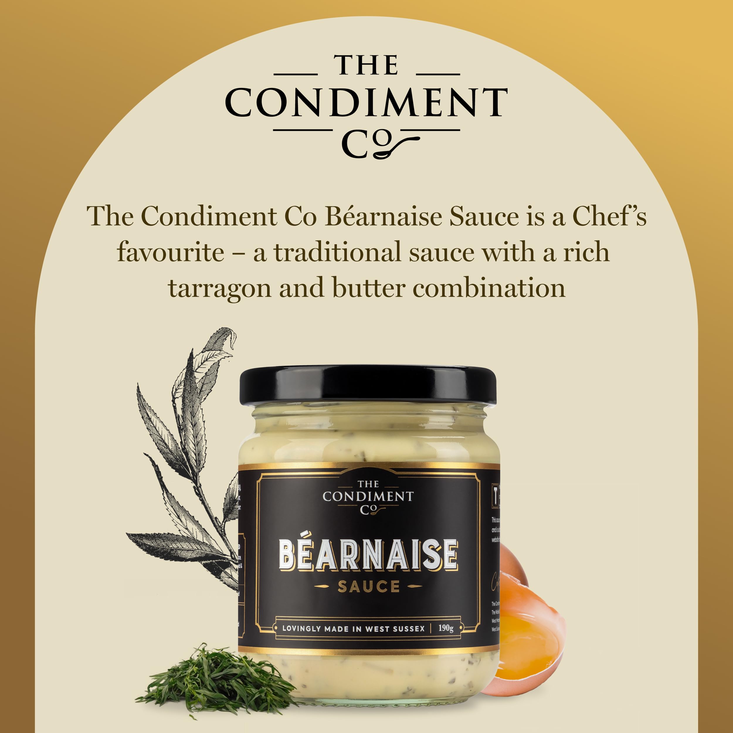 The Condiment Company - Bearnaise Sauce 190g 3
