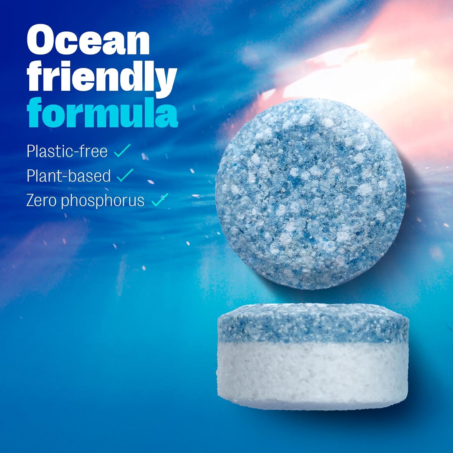 OceanSaver Eco-Friendly Dishwasher Tablets - Pack of 30, Non-Toxic, Plastic-Free & Fully Dissolvable with Rinse Aid & Dishwasher Salt 5