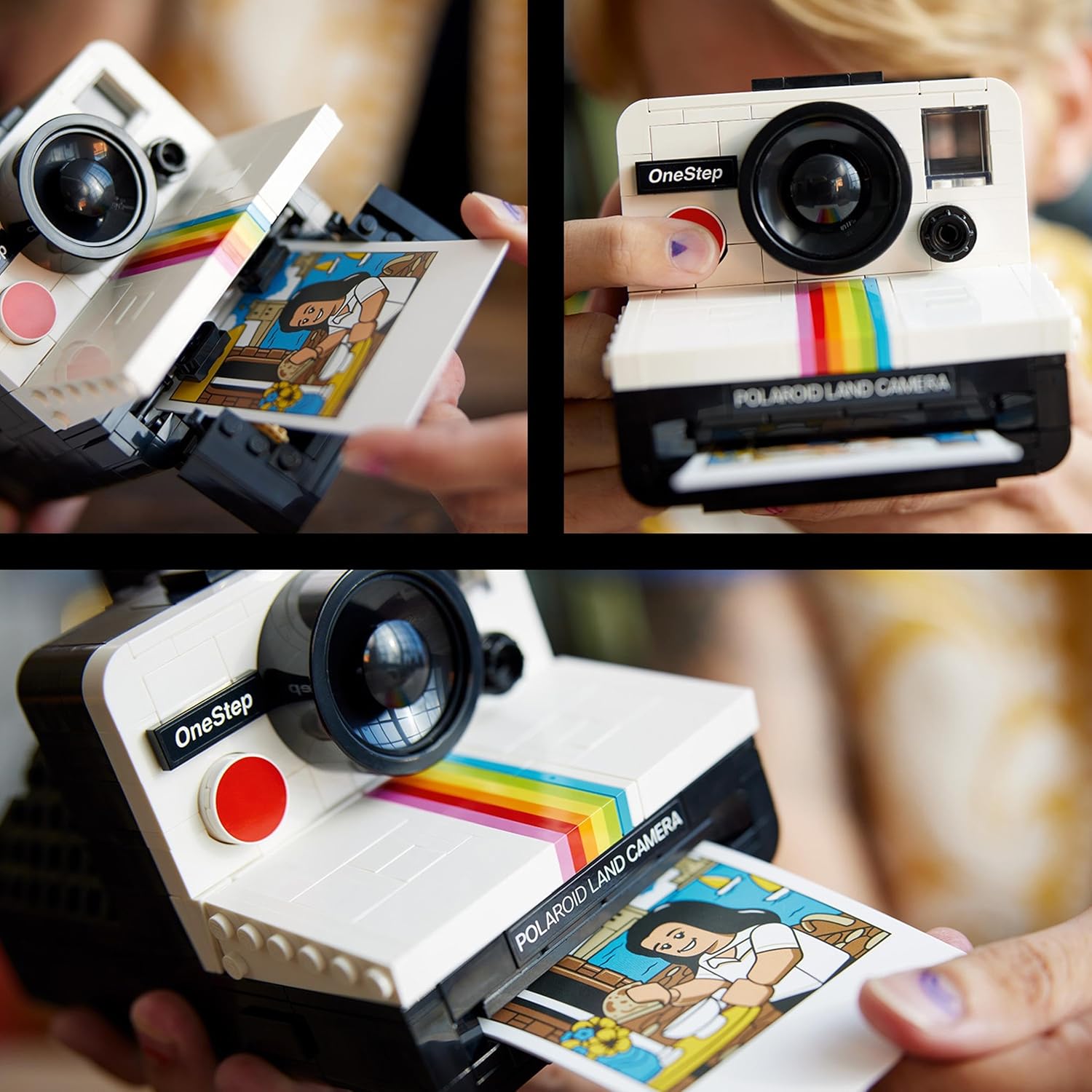 LEGO Ideas Polaroid OneStep SX-70 Camera Model Kit - Buildable Vintage Camera for Adults 3