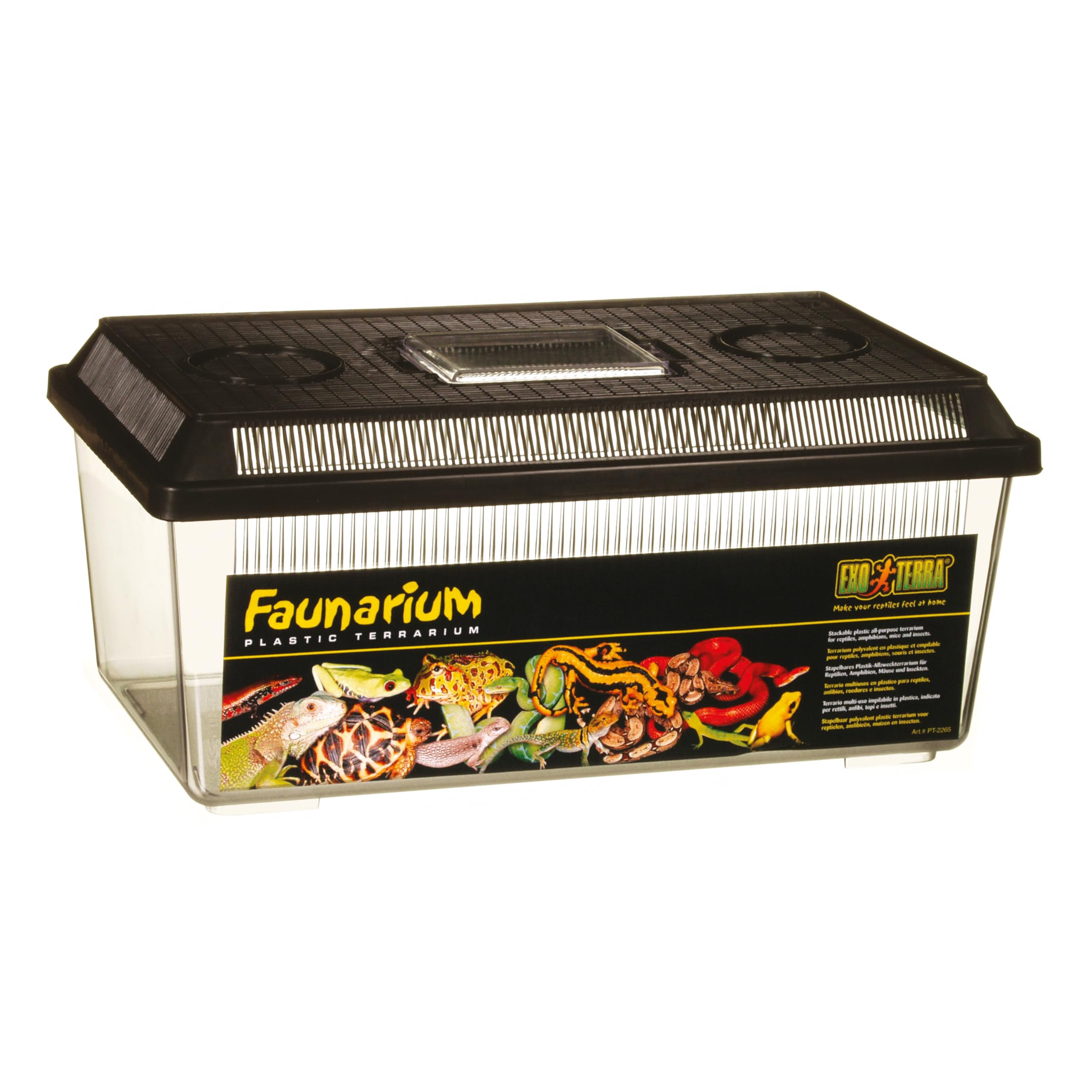 Exo Terra PT2300 Flat Faunarium - Medium Plastic Terrarium for Reptiles & Amphibians