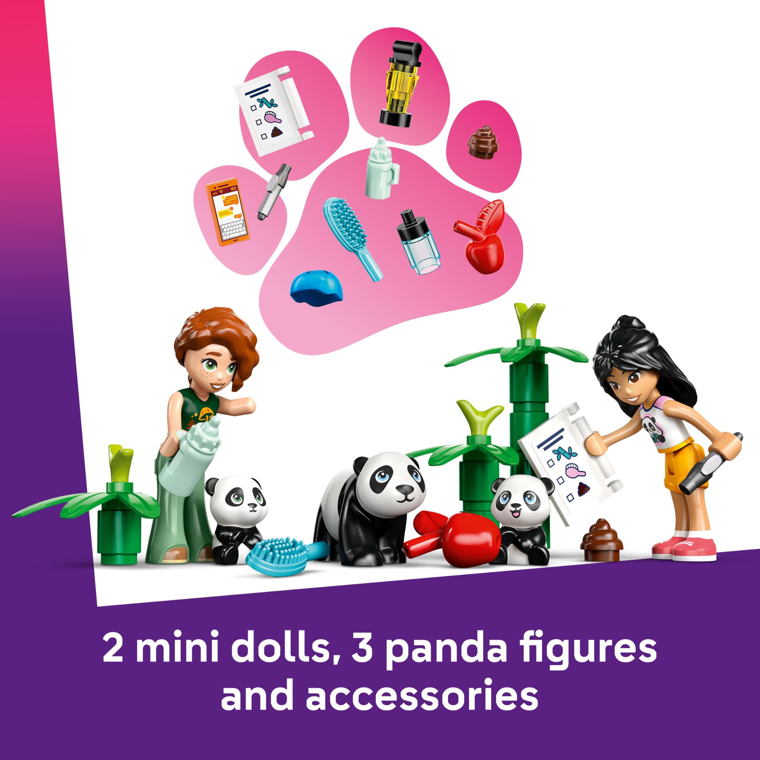 LEGO Friends Panda Sanctuary Animal Care Toy 42648 | Ages 7+ | Includes Tree House & Quad Bike 6