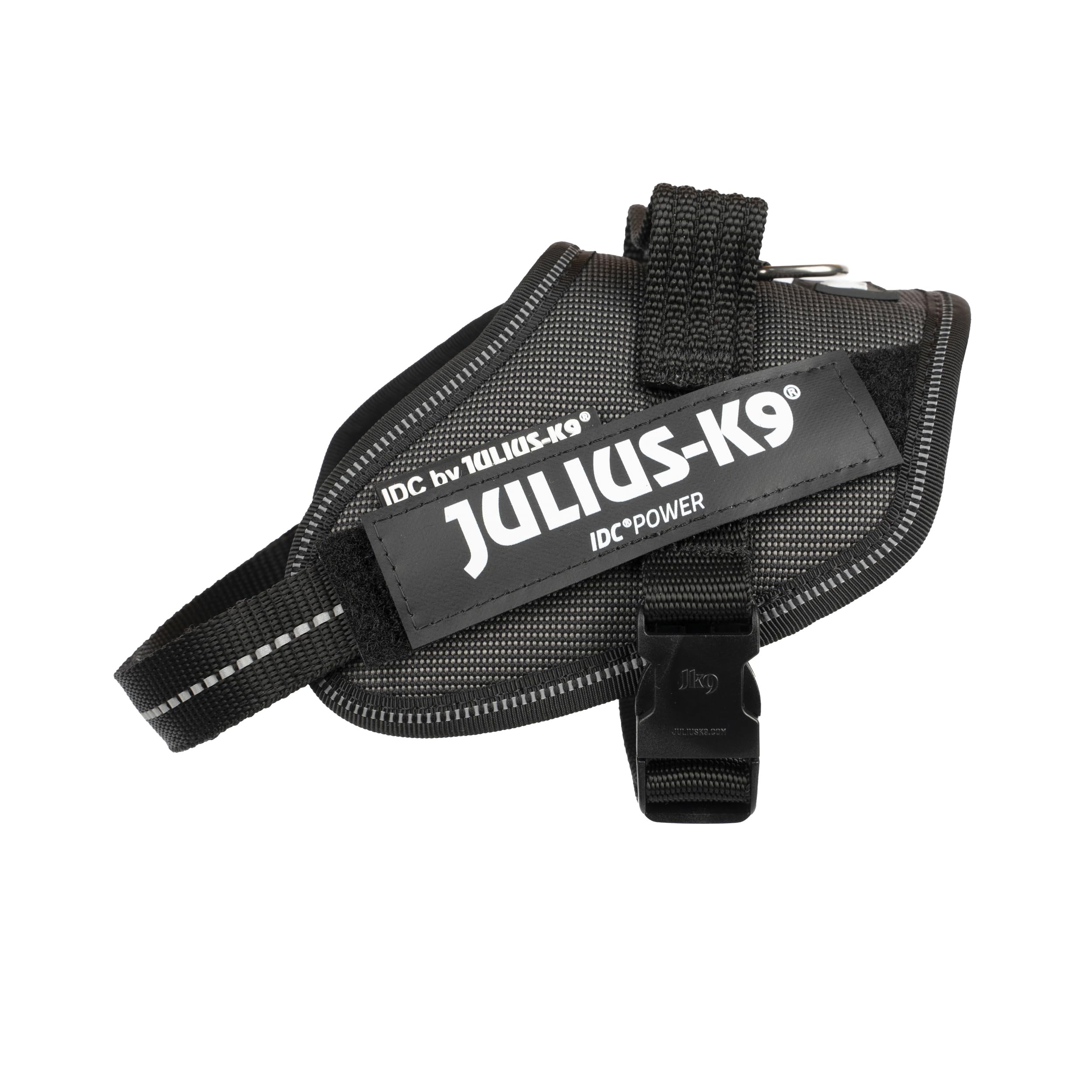 Julius-K9 IDC Powerharness - Chest 40-53 cm | Dog Weight 4-7 kg | Black-Gray