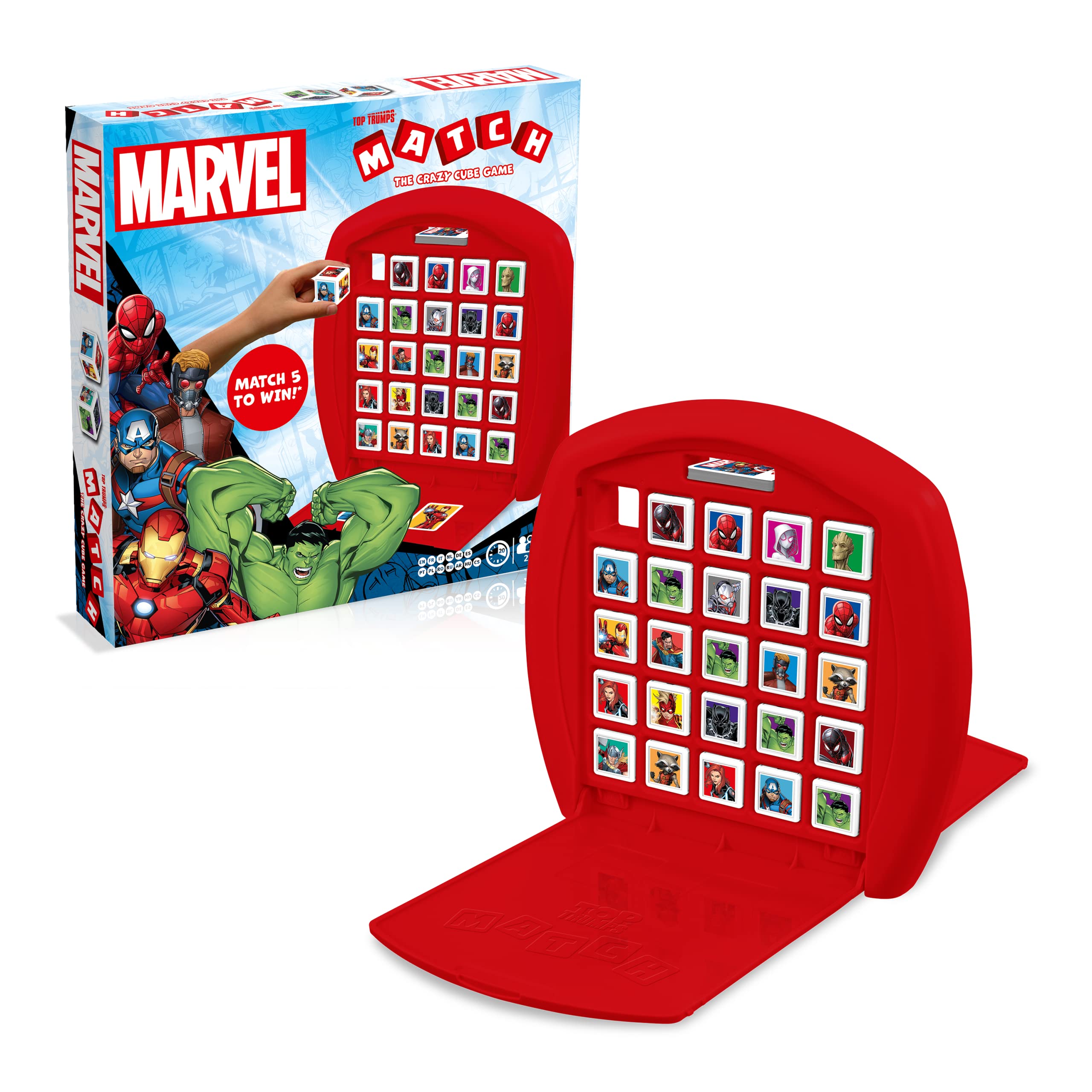 Top Trumps Marvel Avengers Match Board Game | Ages 4+ | Plastic