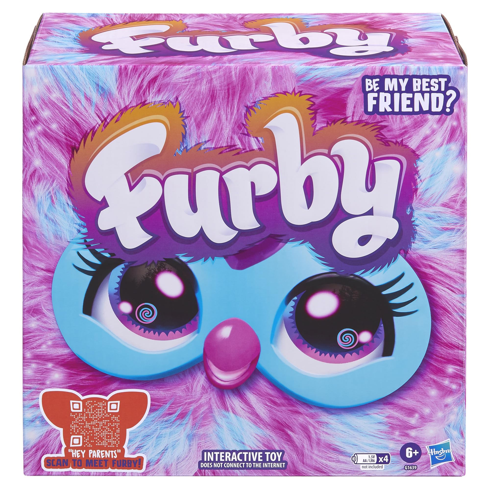 Furby Cotton Candy Pink & Blue Interactive Plush Toy - Voice-Activated Dancing & Talking Pet for Kids 4