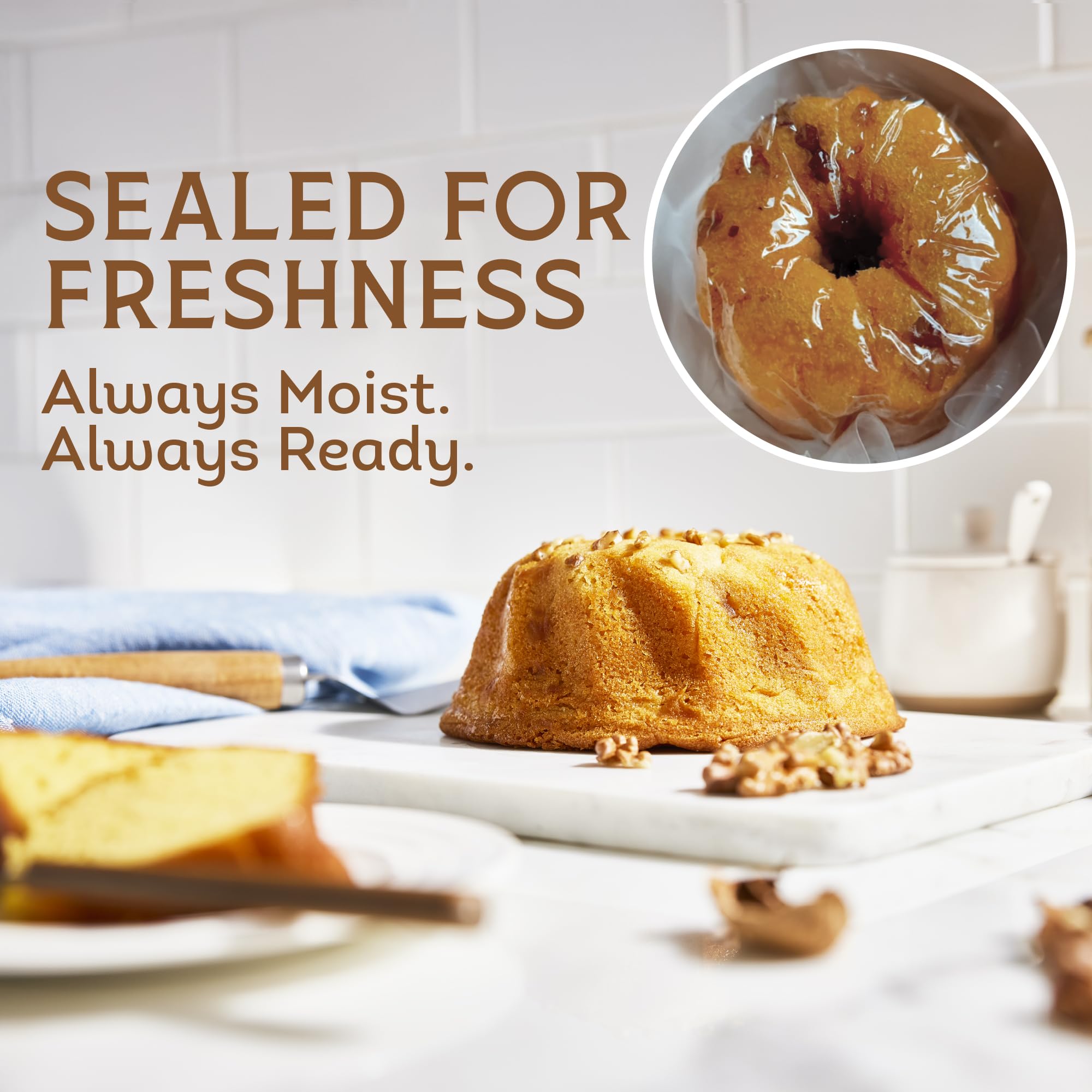 Tortuga Golden Original Rumkuchen mit Walnüssen, 454g 10