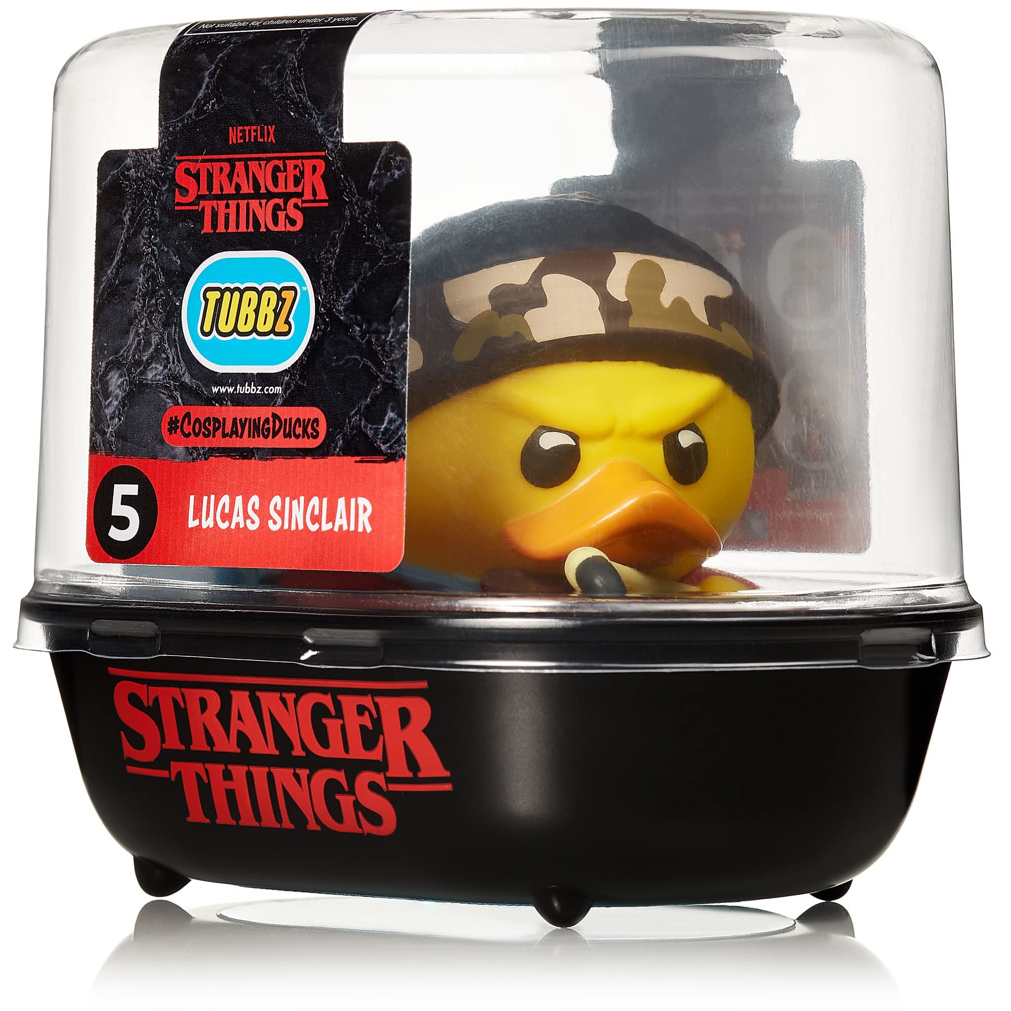 TUBBZ Lucas Sinclair Collectible Vinyl Rubber Duck Figure | Stranger Things Merchandise | PVC 7