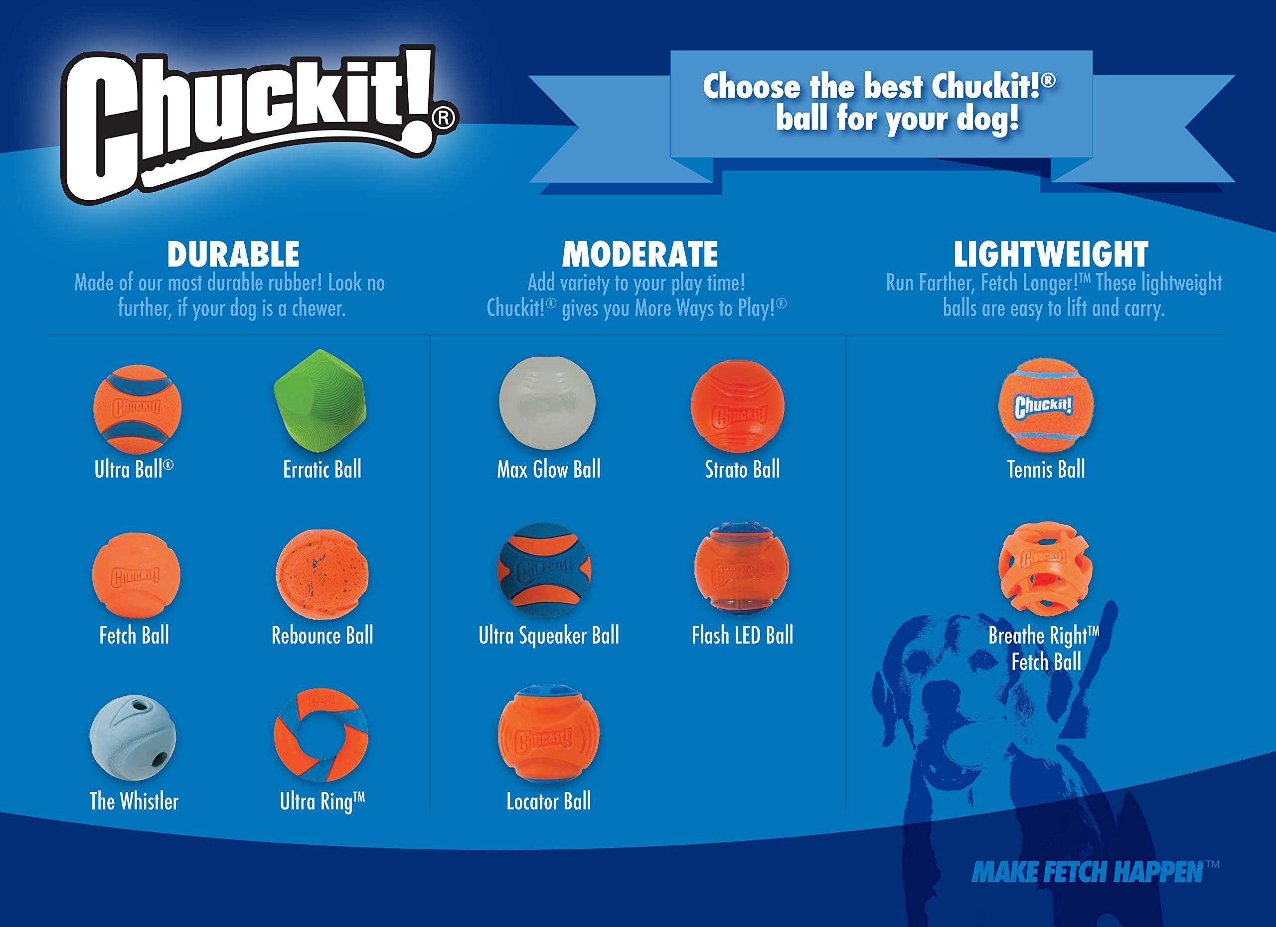 Chuckit! Ultra Squeaker Ball - Large Size, Durable Natural Rubber Fetch Toy | Floats 8