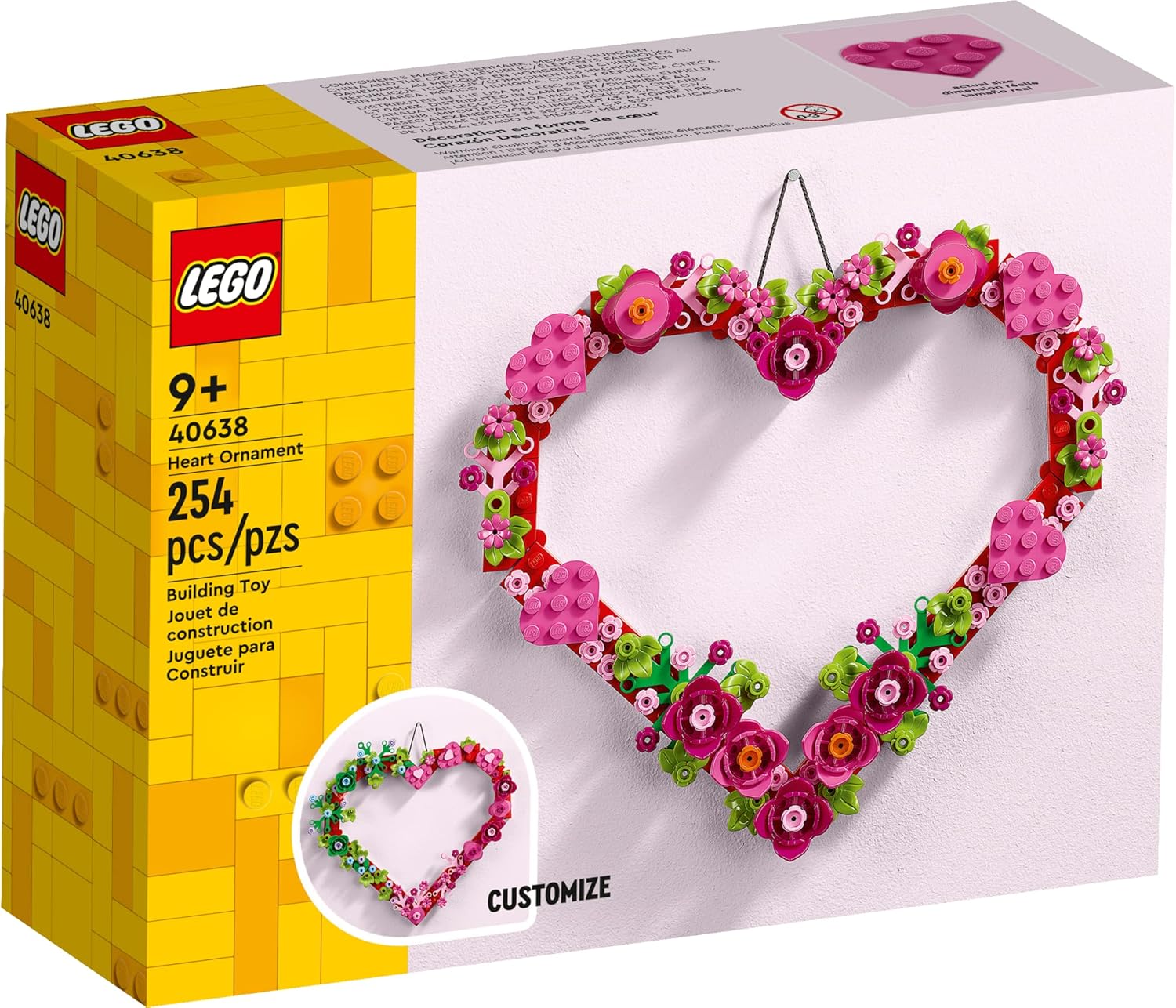LEGO Creator Heart Ornament Set 40638 - Creative Building Toy for 9+ 9