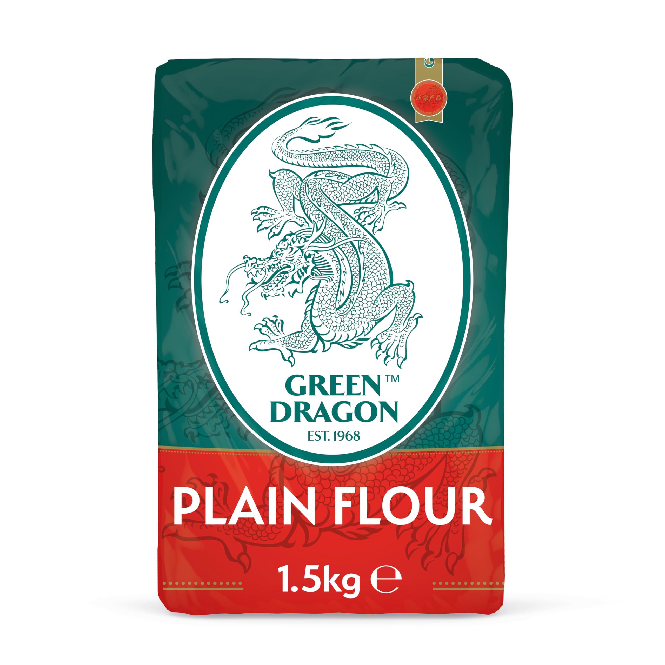 GREEN DRAGON Plain All-Purpose Flour - 1.5kg | Premium Quality | Low Sugar & Fat