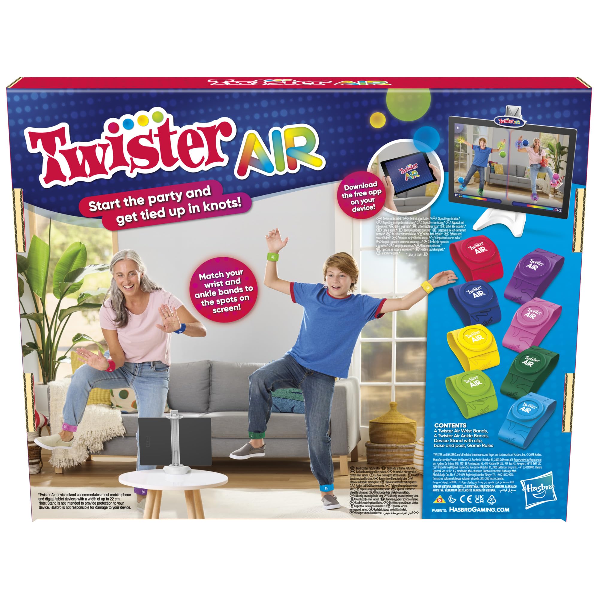 Hasbro Gaming Twister Air Augmented Reality Party Game for Ages 8+ 9