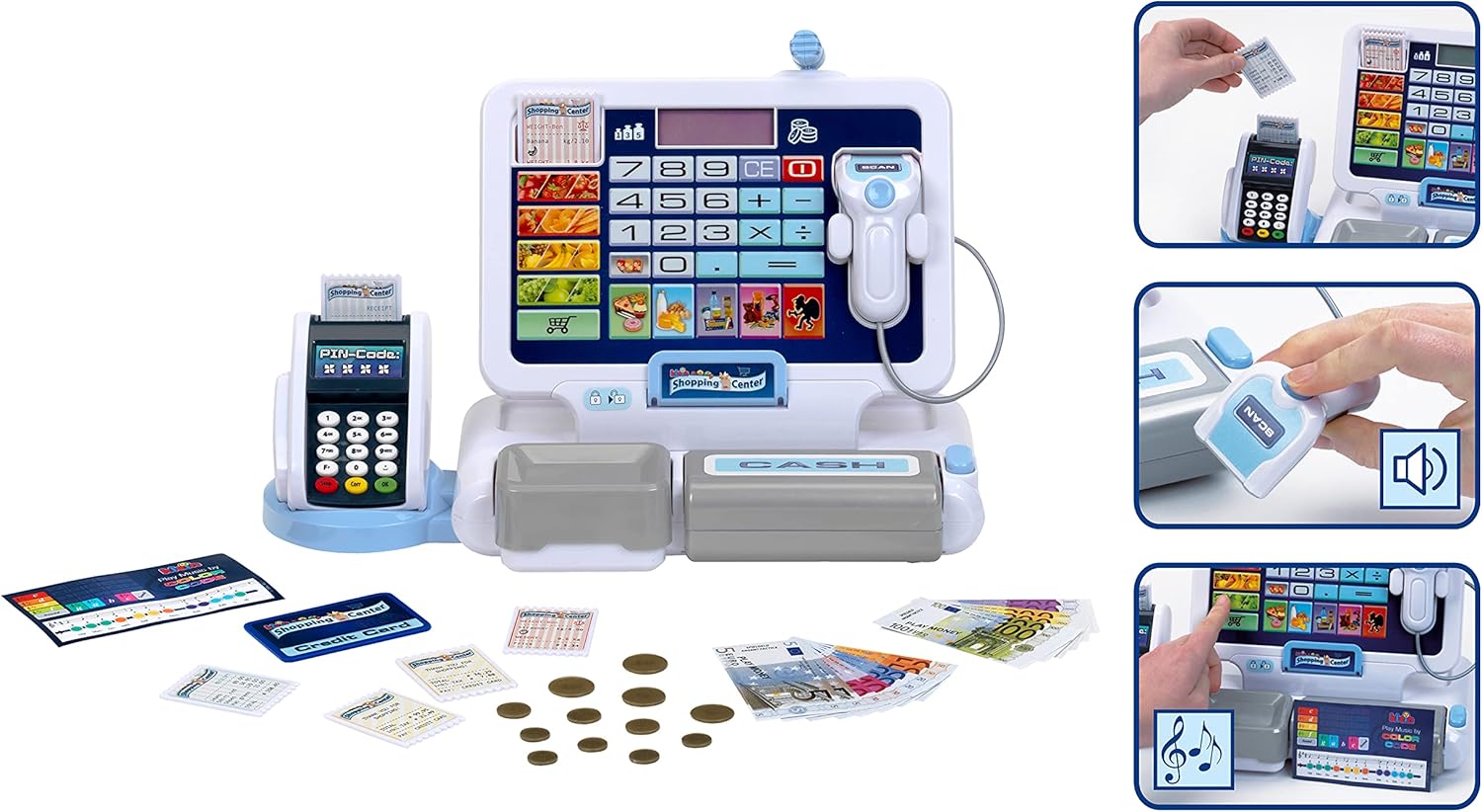 Theo Klein 9324 Play Cash Register with Detachable Tablet & Sound Effects 3