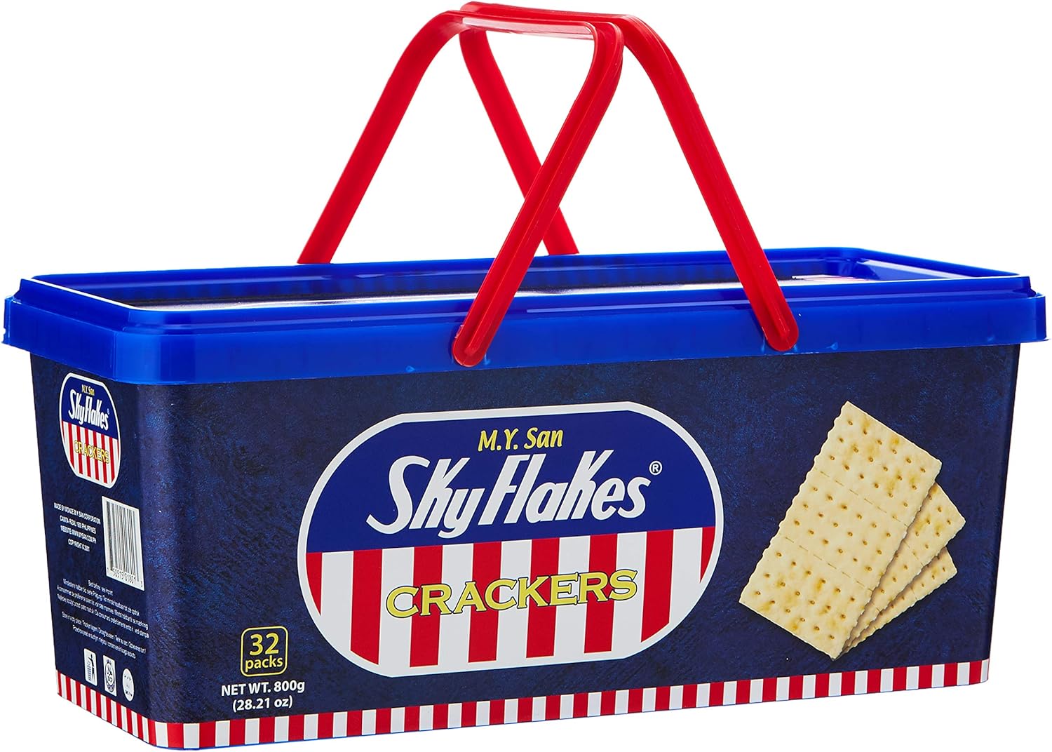 M.Y. San Skyflakes Cracker in Plastic Pail 800g 4