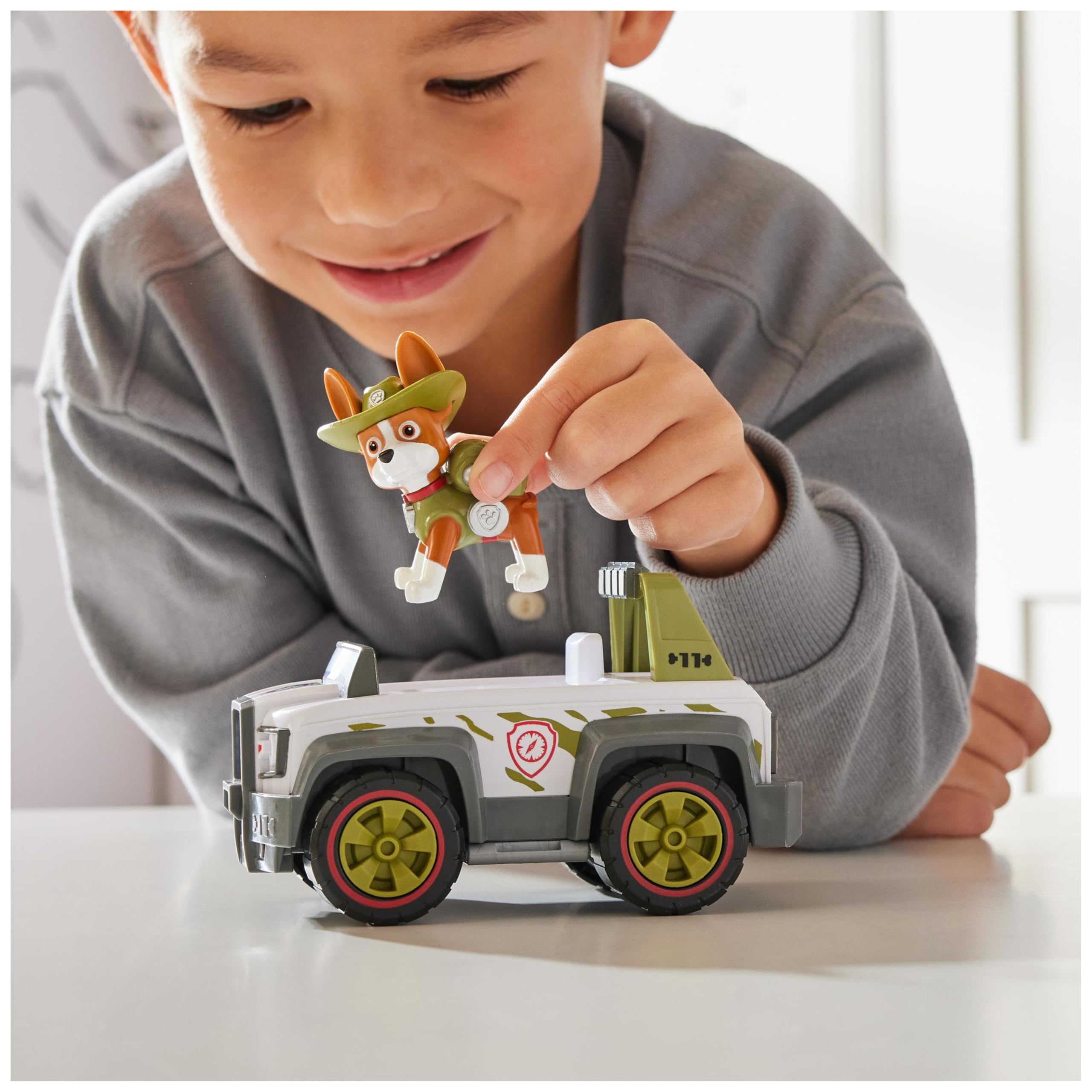 Paw Patrol Tracker‘s Jungle Cruiser – Spielzeugfahrzeug mit Sammel-Actionfigur für Kinder ab 3 Jahren 4