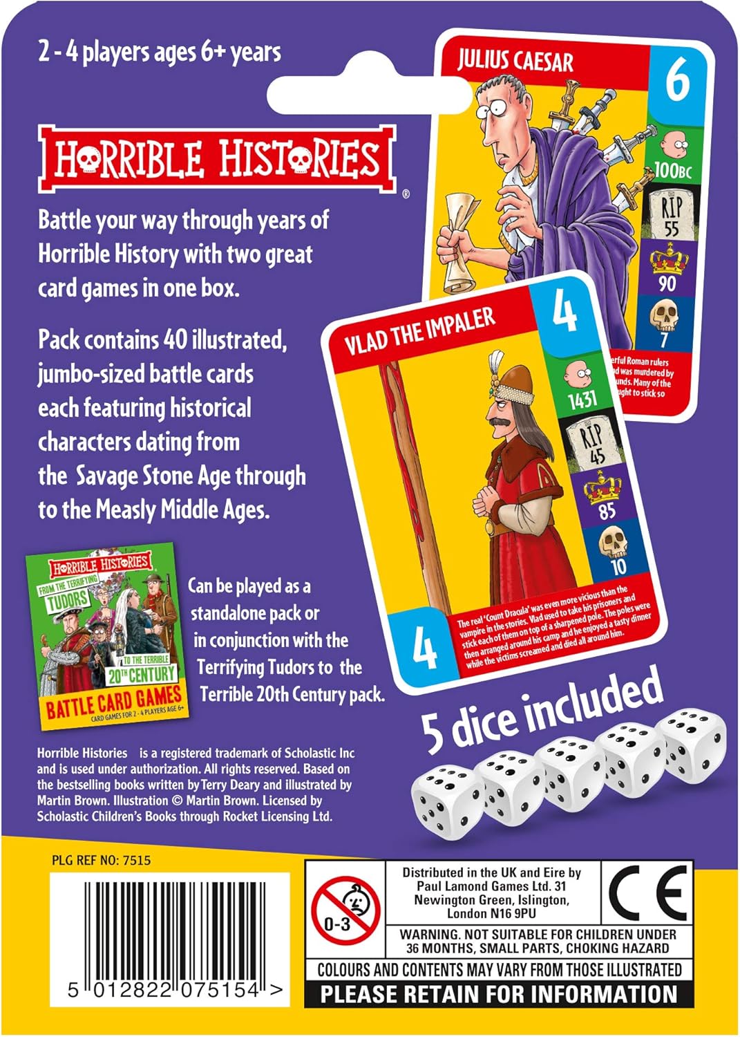 Horrible Histories 7515 Stoneage Card Game