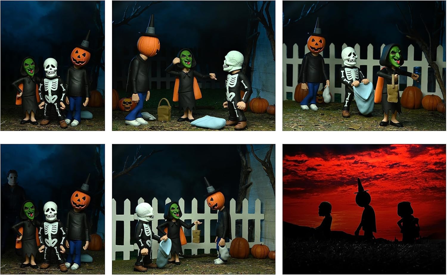 NECA Toony Terrors Halloween III: Season of the Witch - Trick-or-Treaters Actionfigur 3er-Pack (04485) 6