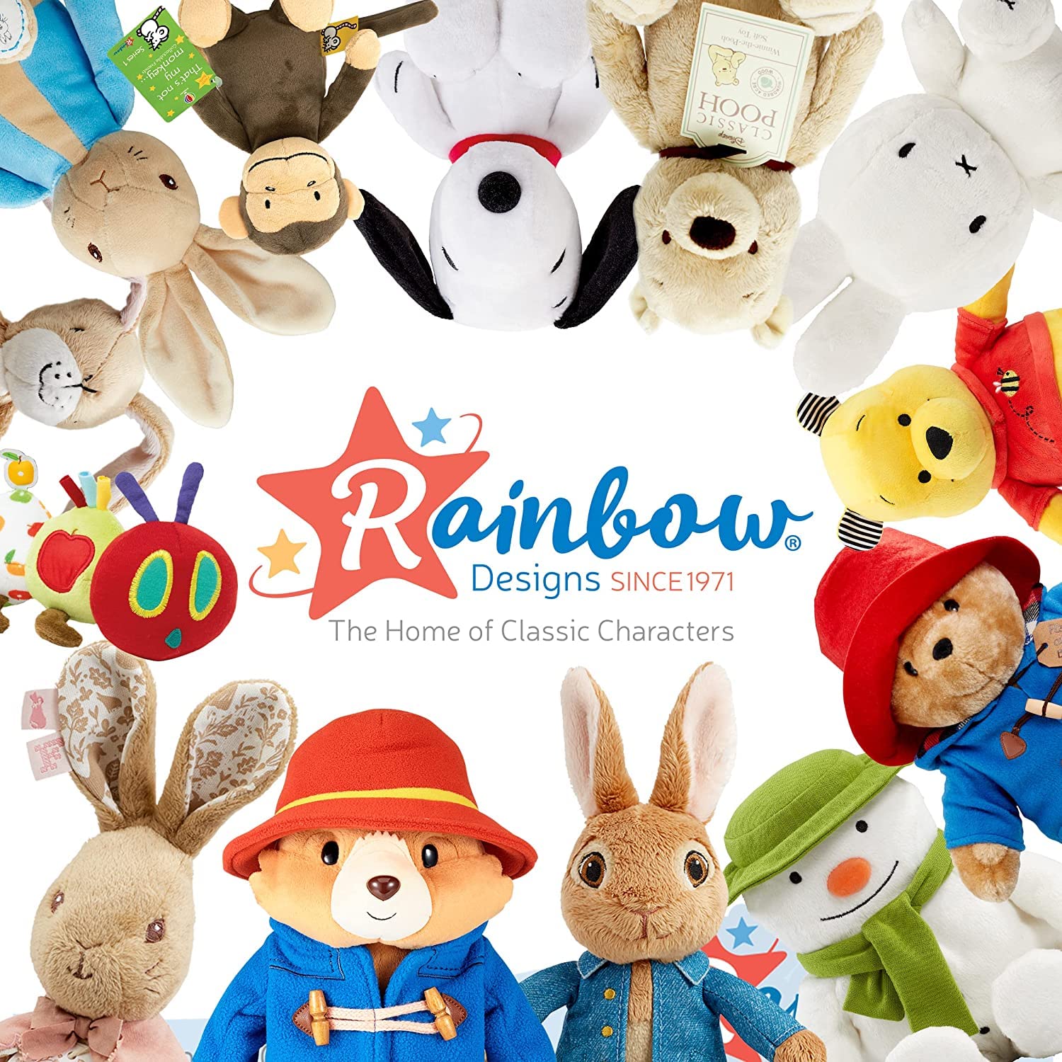 Rainbow Designs Signature Flopsy Deluxe Plush Toy - Newborn & Toddler Gifts 6