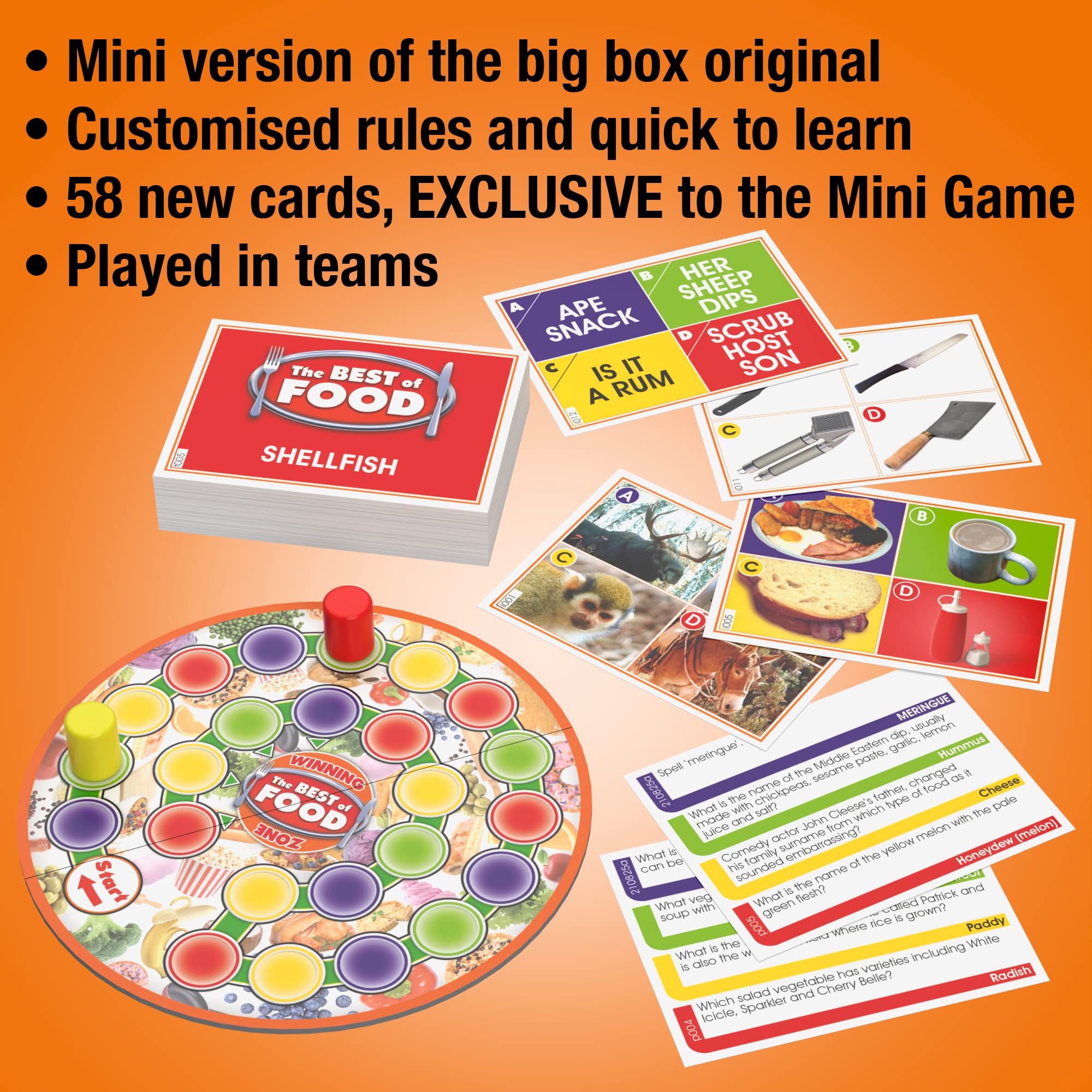 Drumond Park The LOGO Best of Food Mini Board Game 5